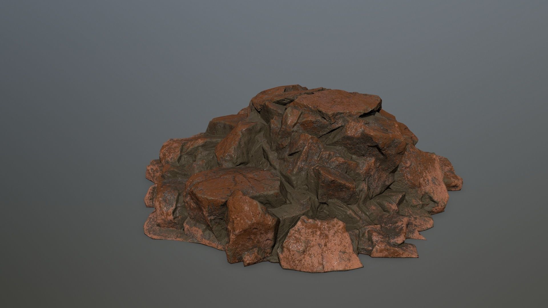 desert rock  Low-poly 3D model_28