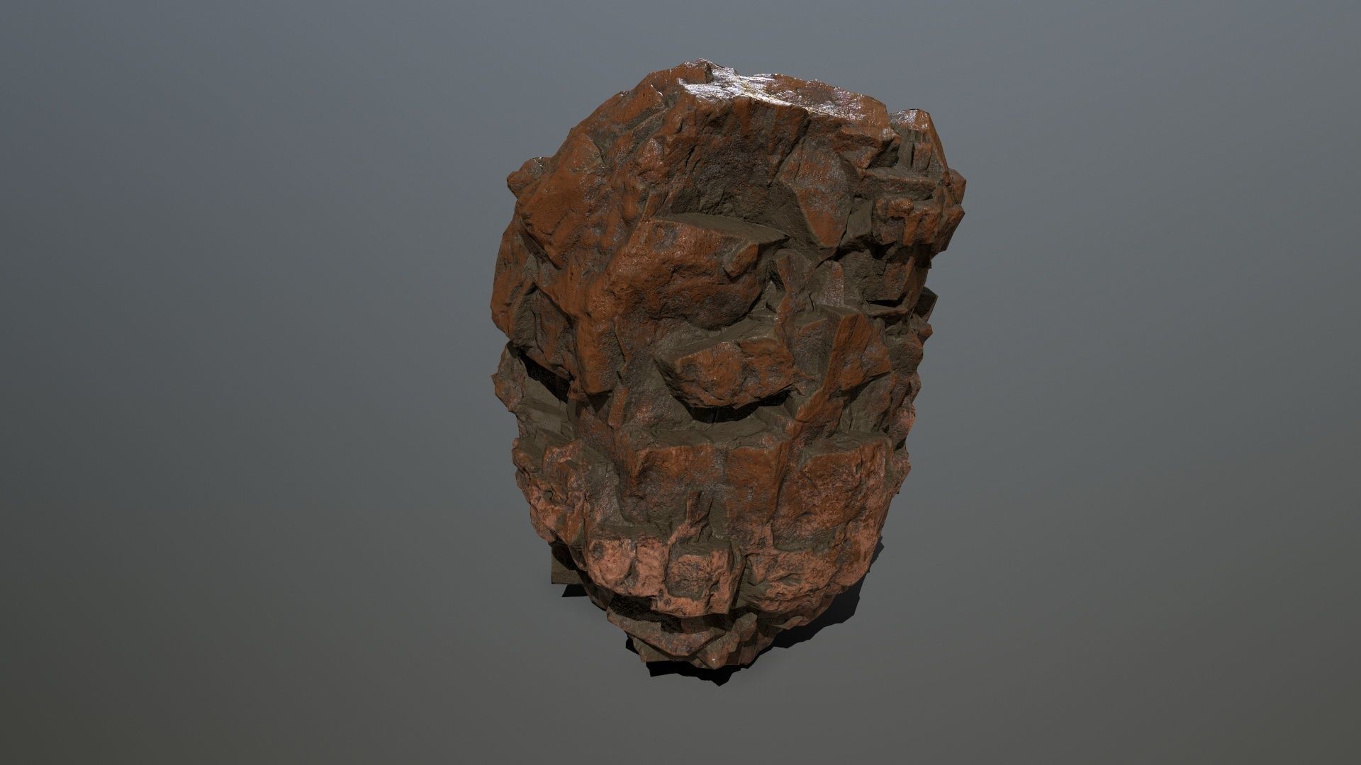 desert rock  Low-poly 3D model_29