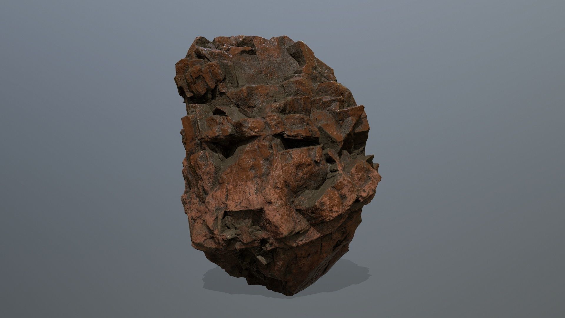 desert rock  Low-poly 3D model_34