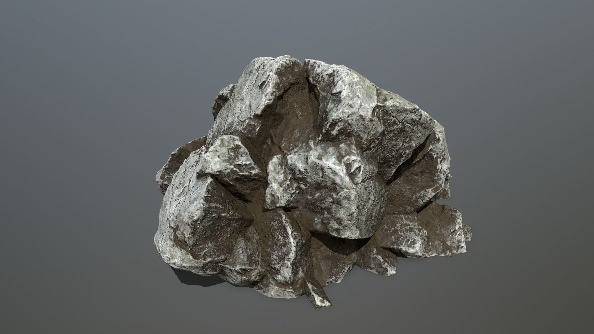 rocks rock Low-poly 3D model_18