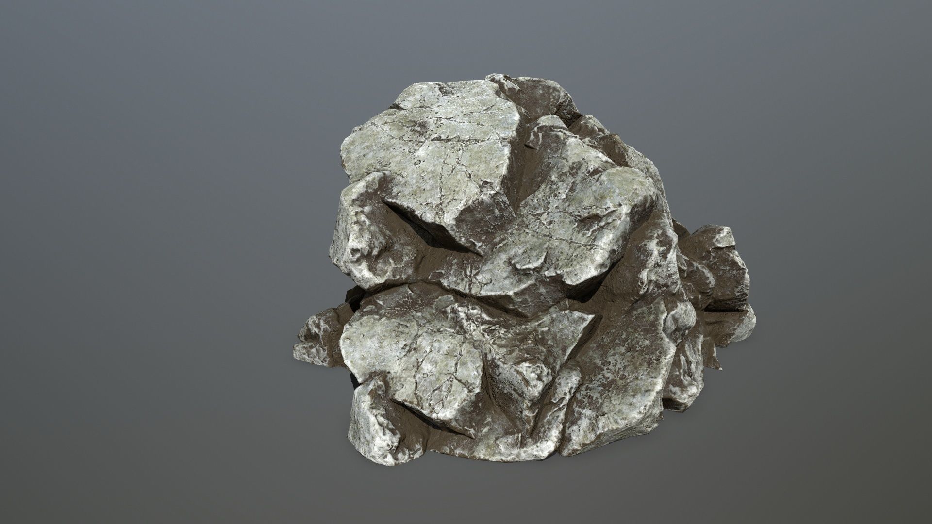 rocks rock Low-poly 3D model_14