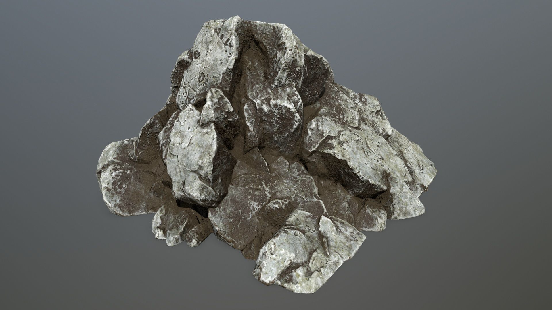 rocks rock Low-poly 3D model_32