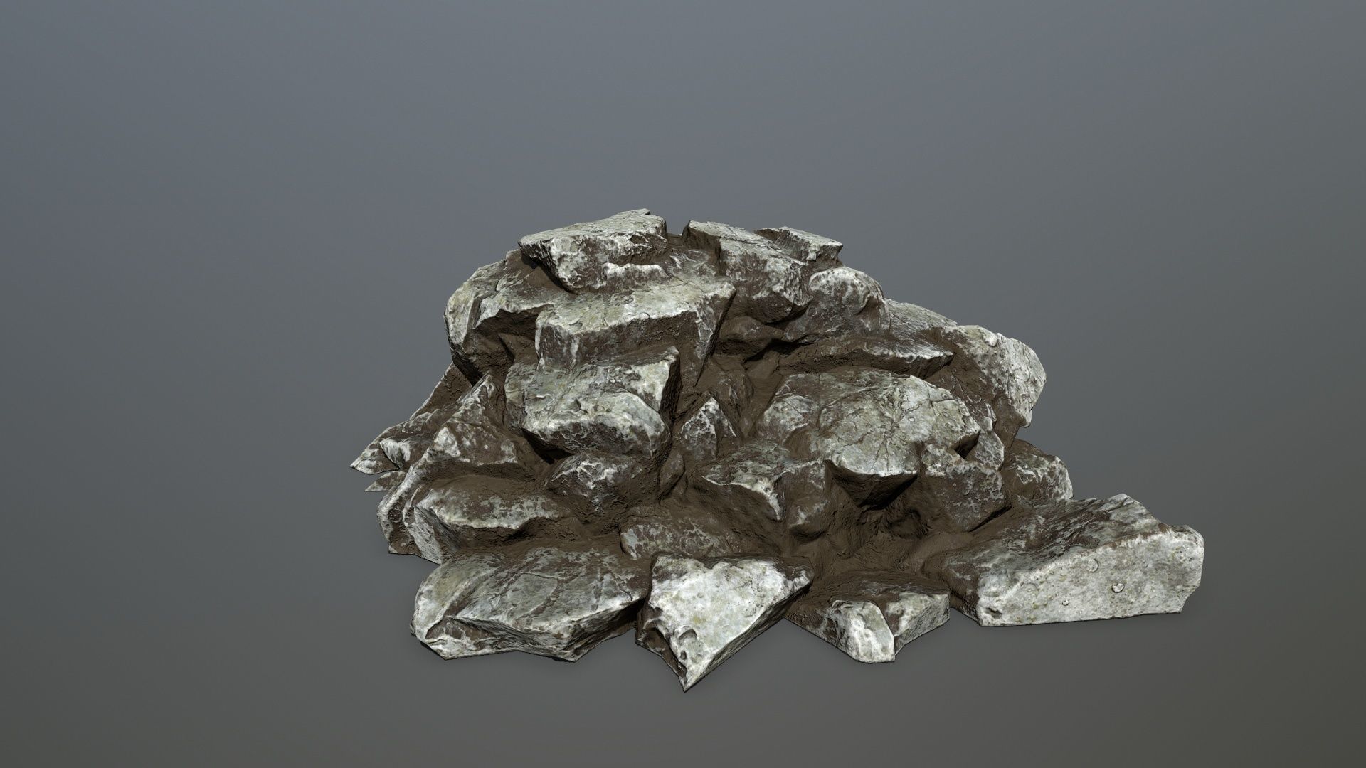 rocks rock Low-poly 3D model_23