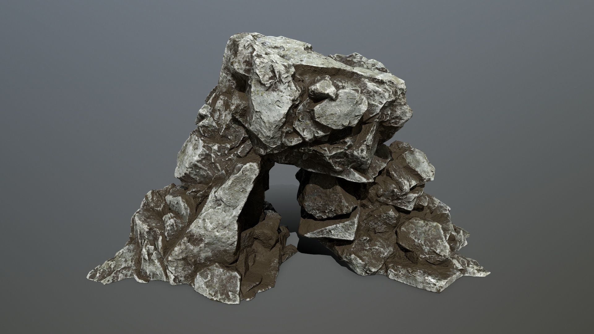 rocks rock Low-poly 3D model_21