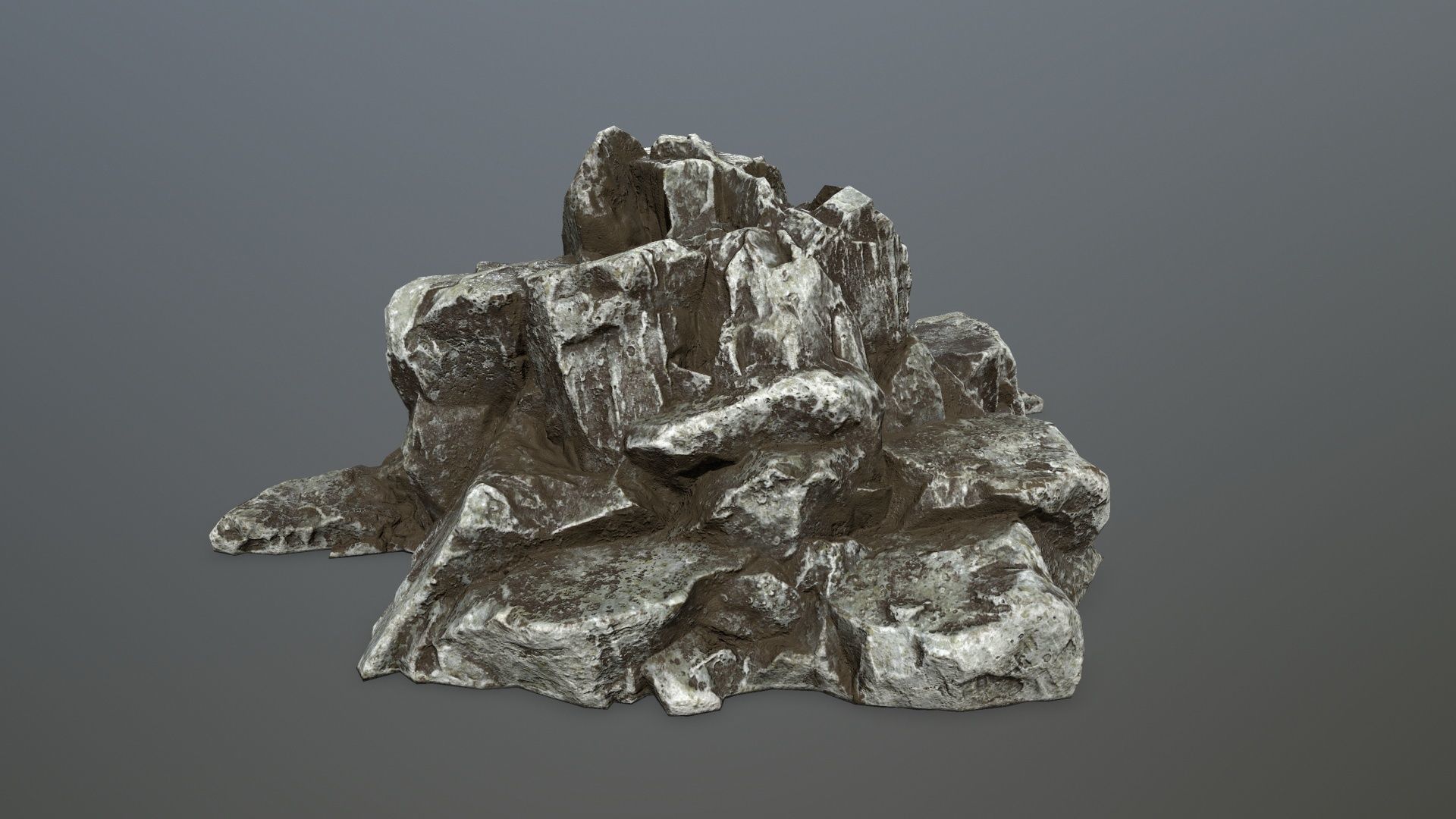 rocks rock Low-poly 3D model_13