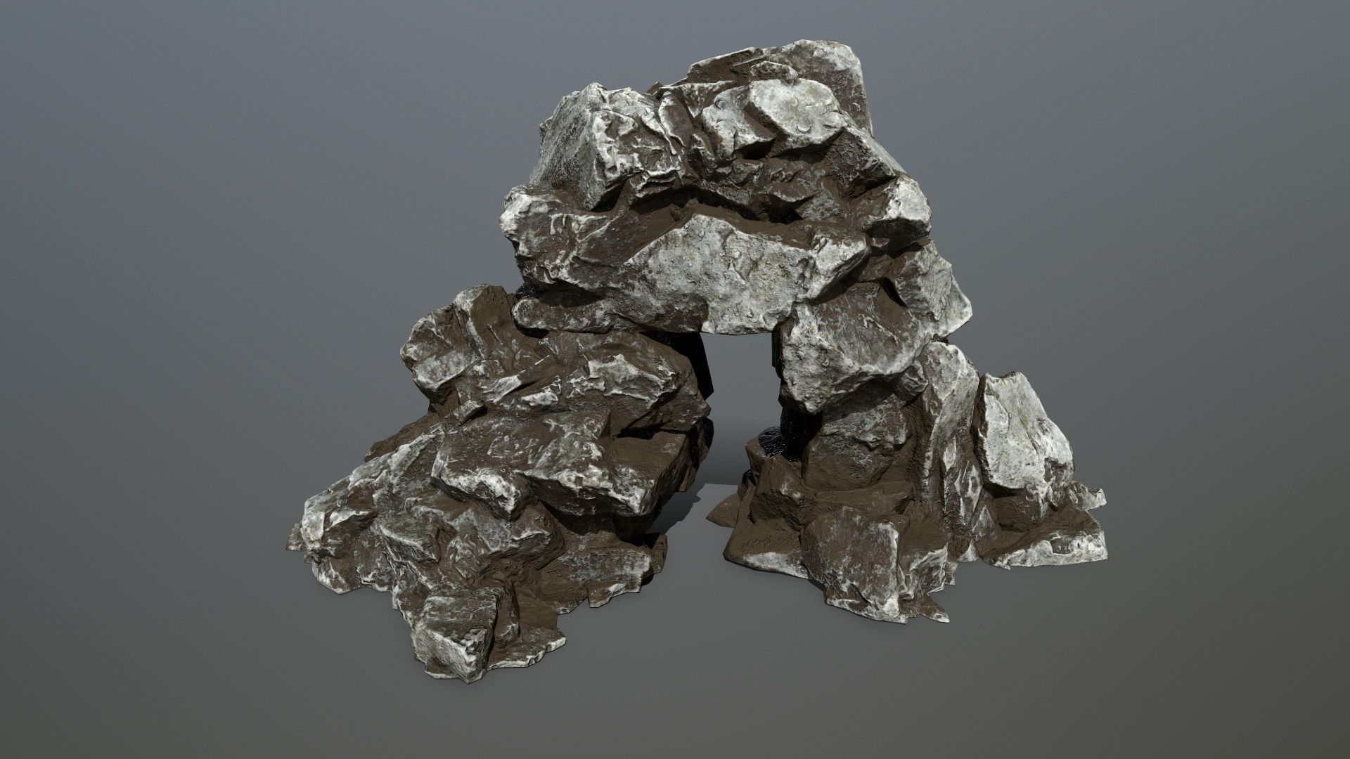 rocks rock Low-poly 3D model_19