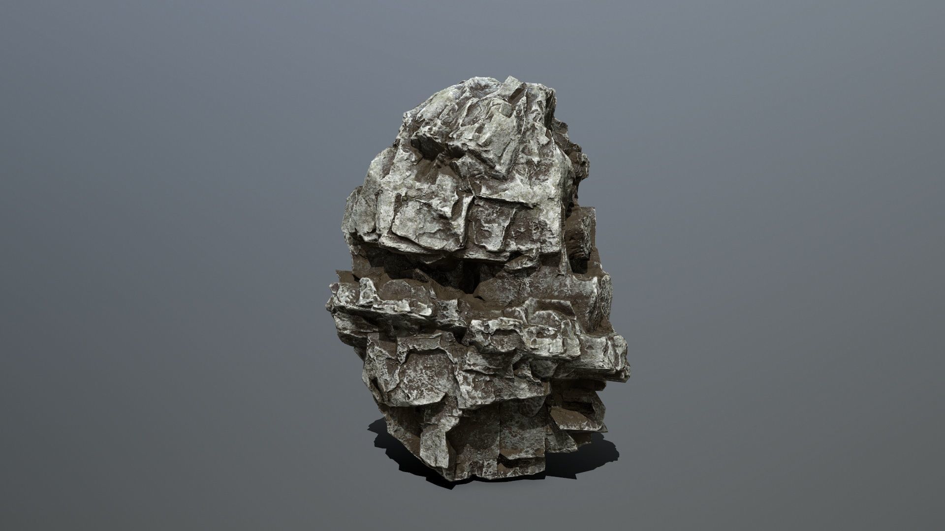 rocks rock Low-poly 3D model_27