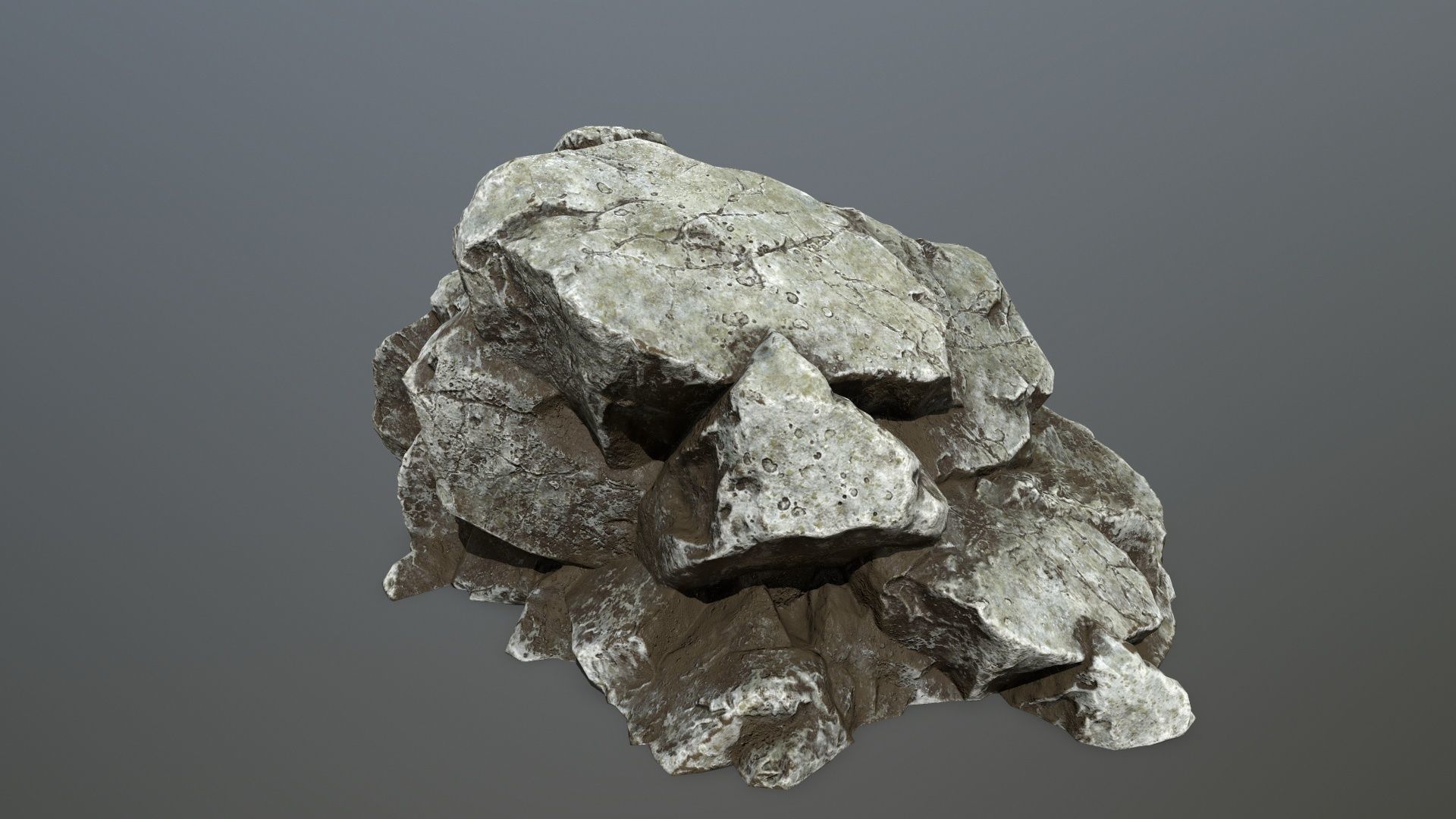 rocks rock Low-poly 3D model_15
