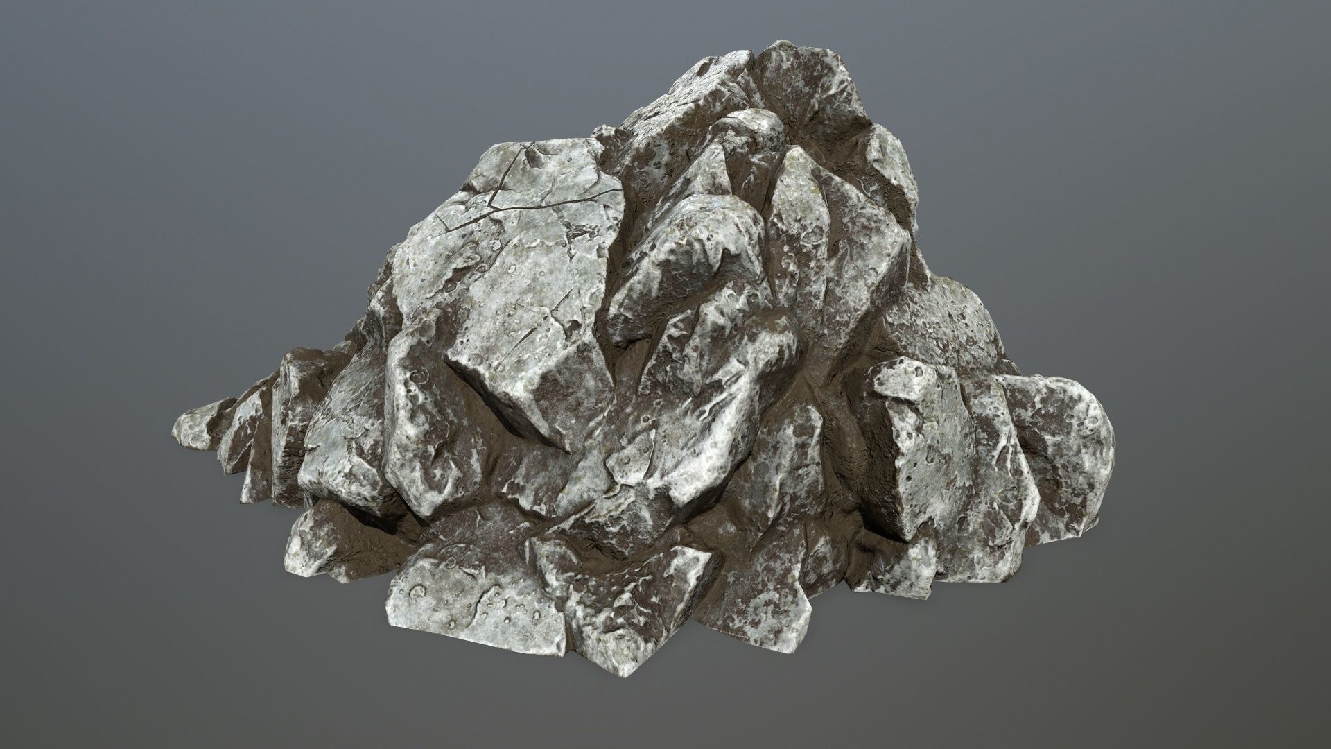 rocks rock Low-poly 3D model_33