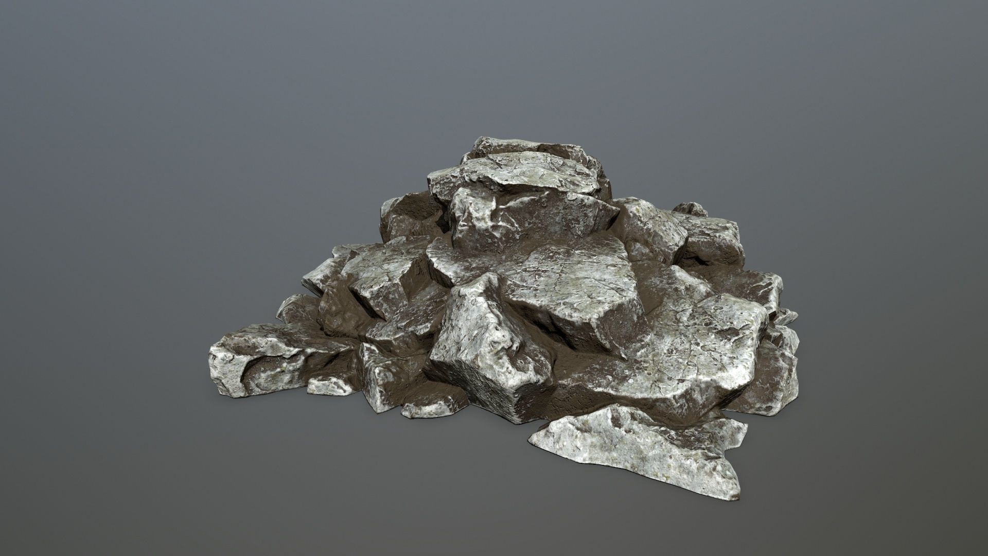 rocks rock Low-poly 3D model_24