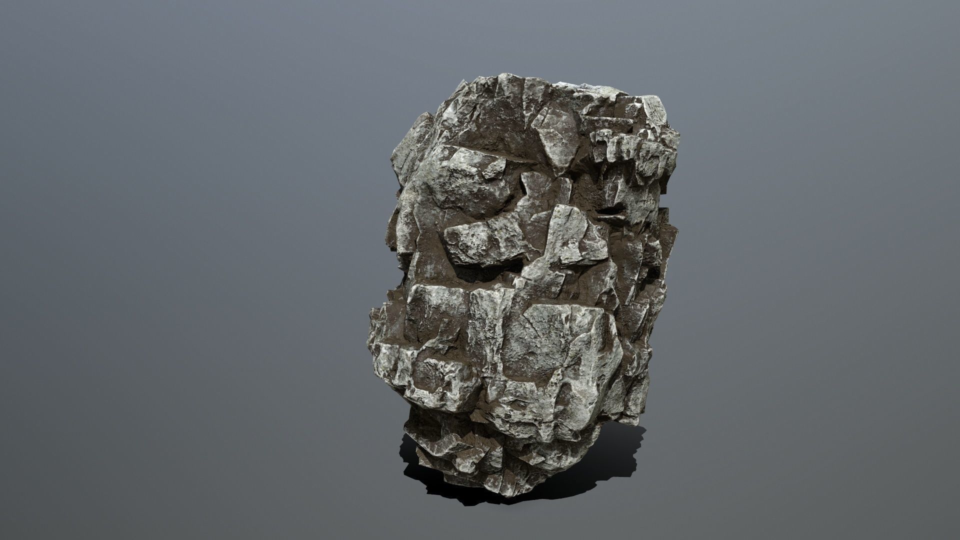 rocks rock Low-poly 3D model_29