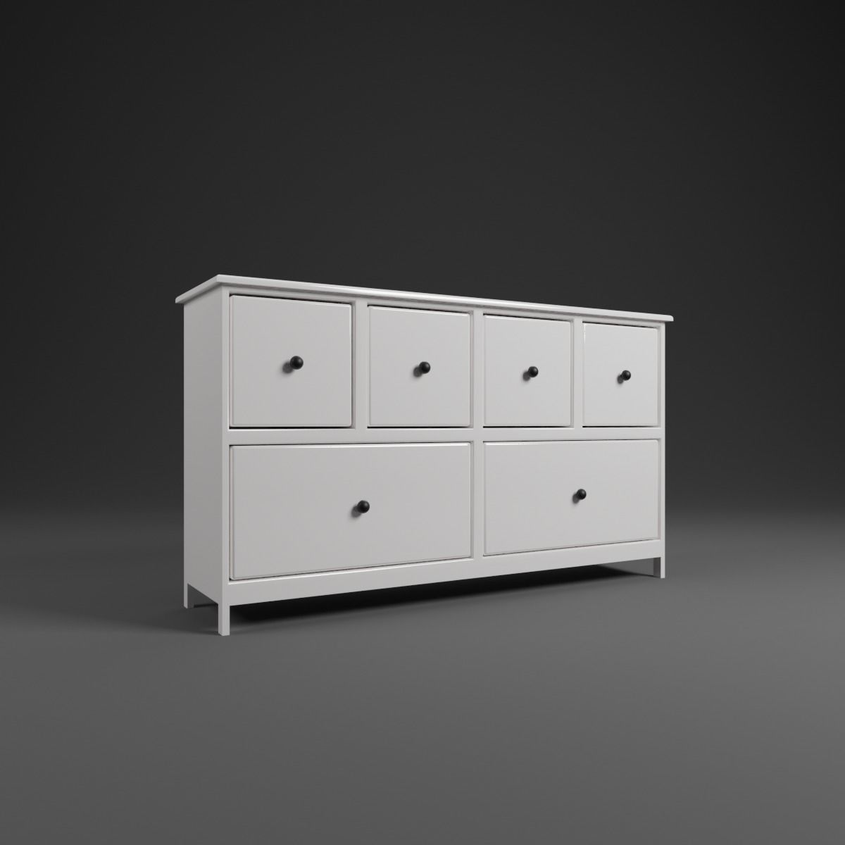 Cabinet pack  Low-poly 3D model_8