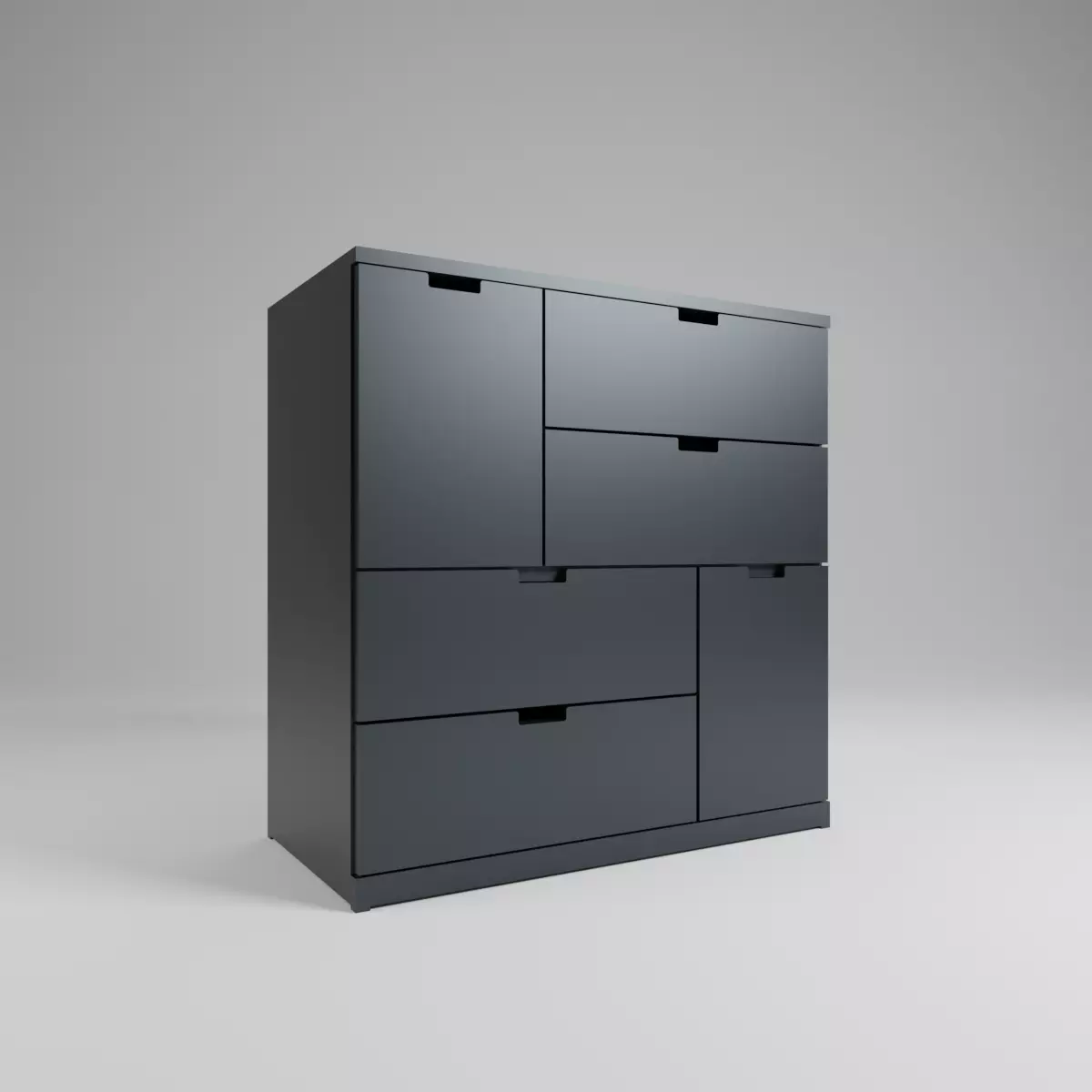 Cabinet pack  Low-poly 3D model_0