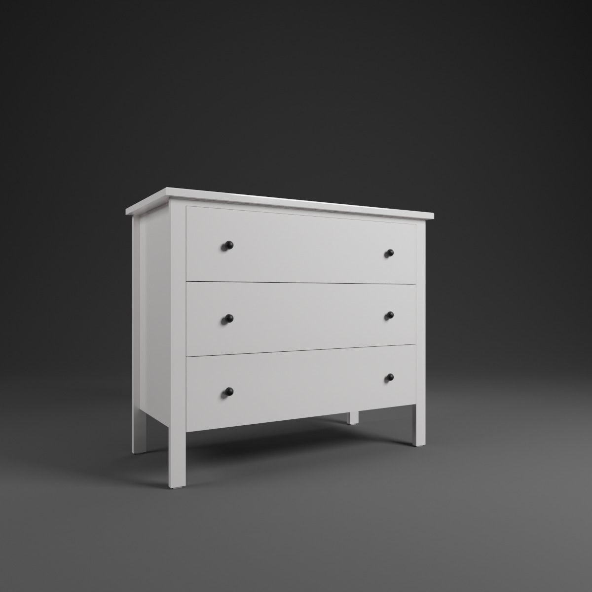 Cabinet pack  Low-poly 3D model_6
