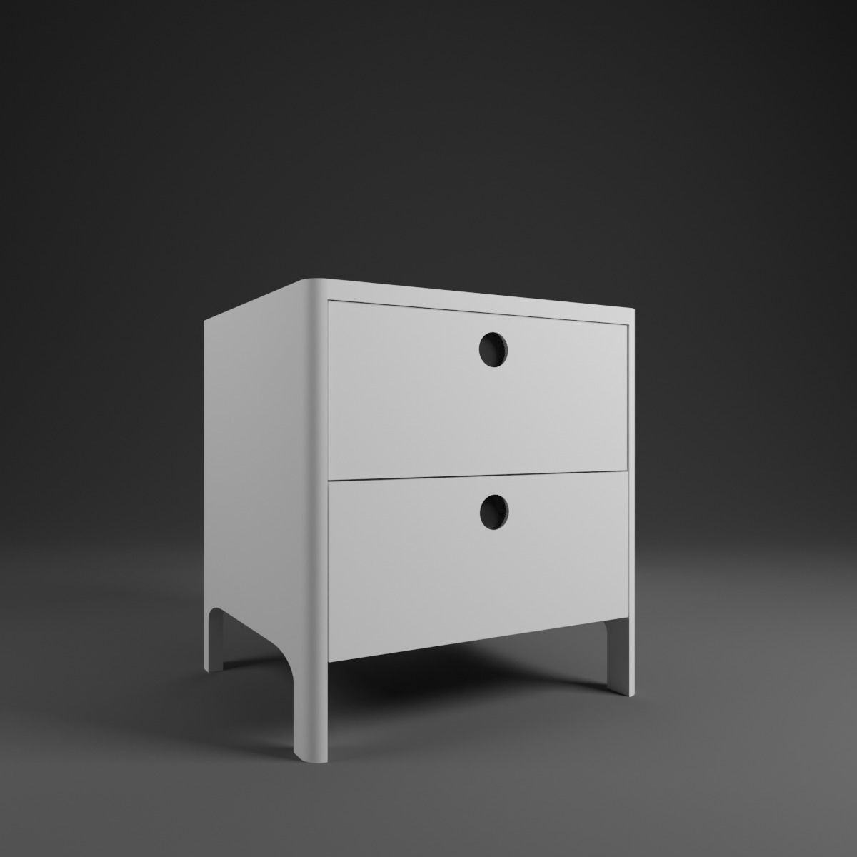Cabinet pack  Low-poly 3D model_3