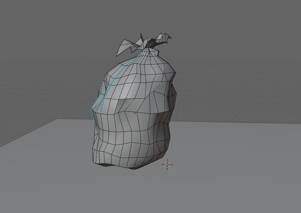 Trash Bag Garbage - Saco de Lixo  Low-poly 3D model_13