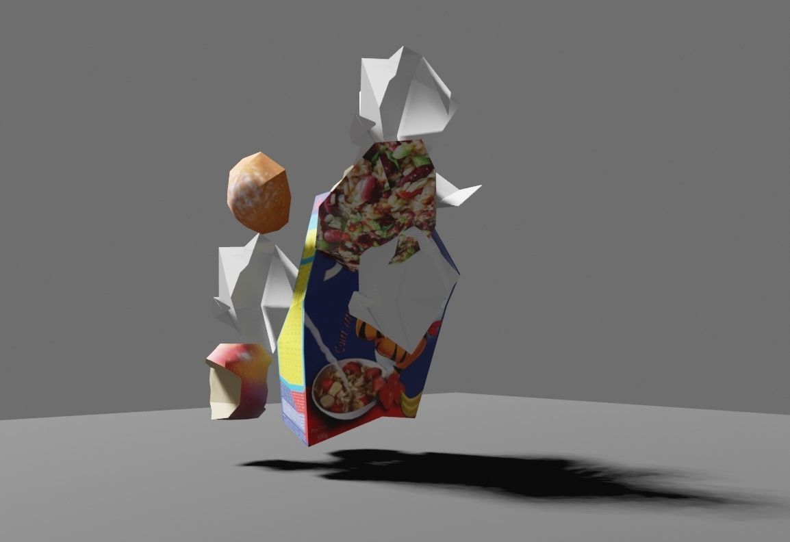 Trash Bag Garbage - Saco de Lixo  Low-poly 3D model_8