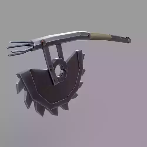 Stylized  Metallic Post Apocalyptic Saw