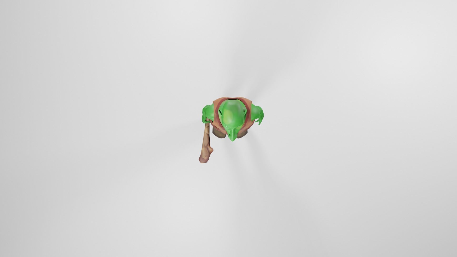 Woods swamp green goblin Low-poly 3D model_4