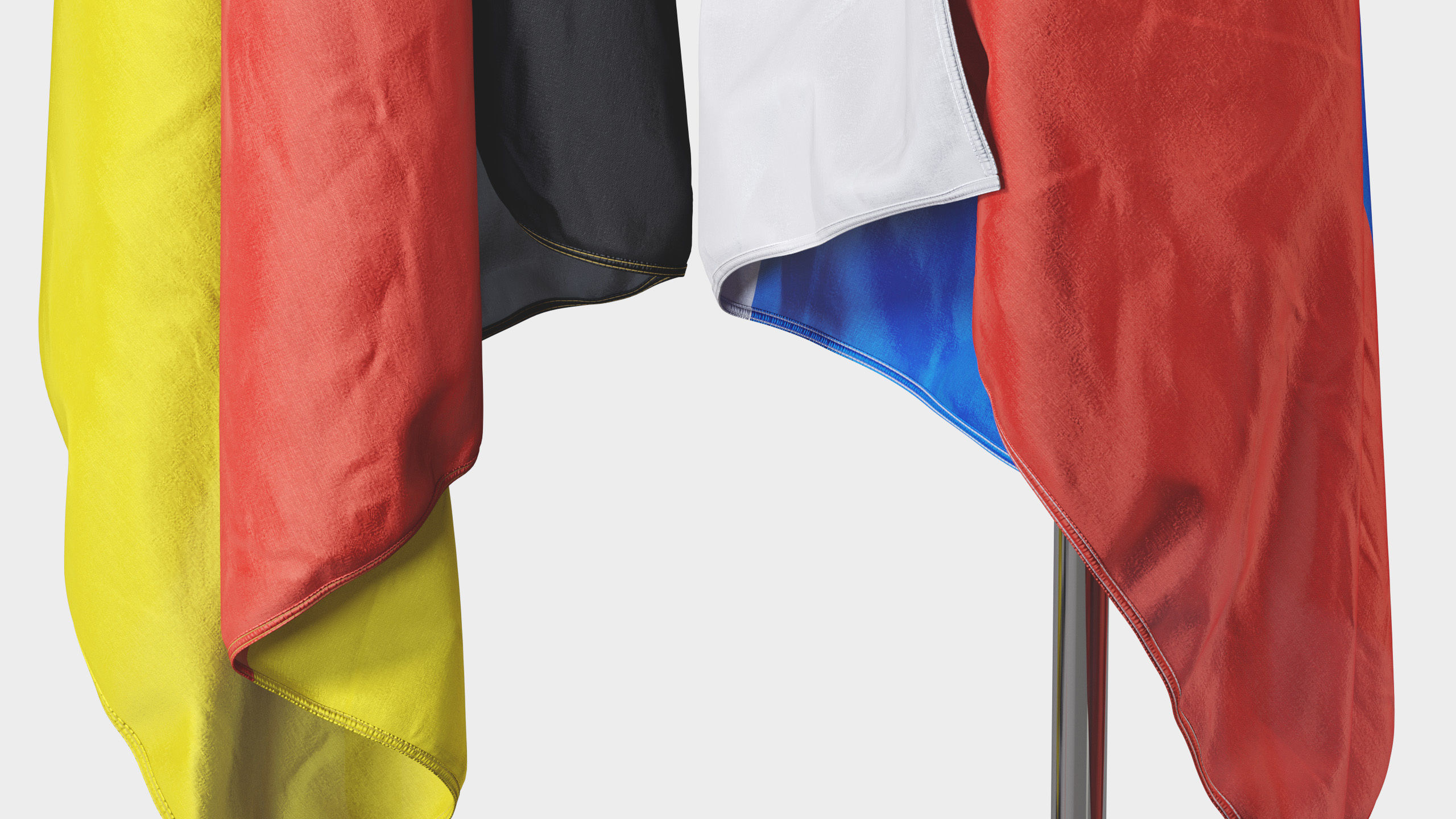 Floor Flags 3D model_2