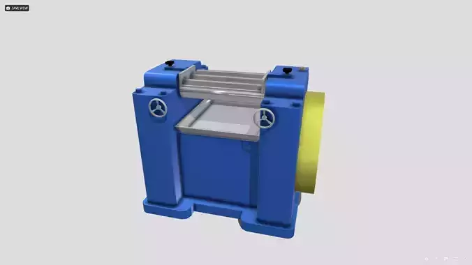 Machine - Triple Roll Pigment Mill Low-poly 3D model