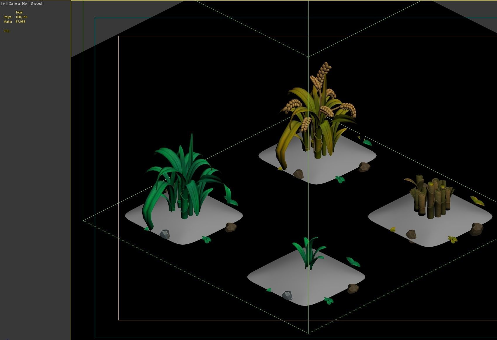 rice Fields 3D model_1