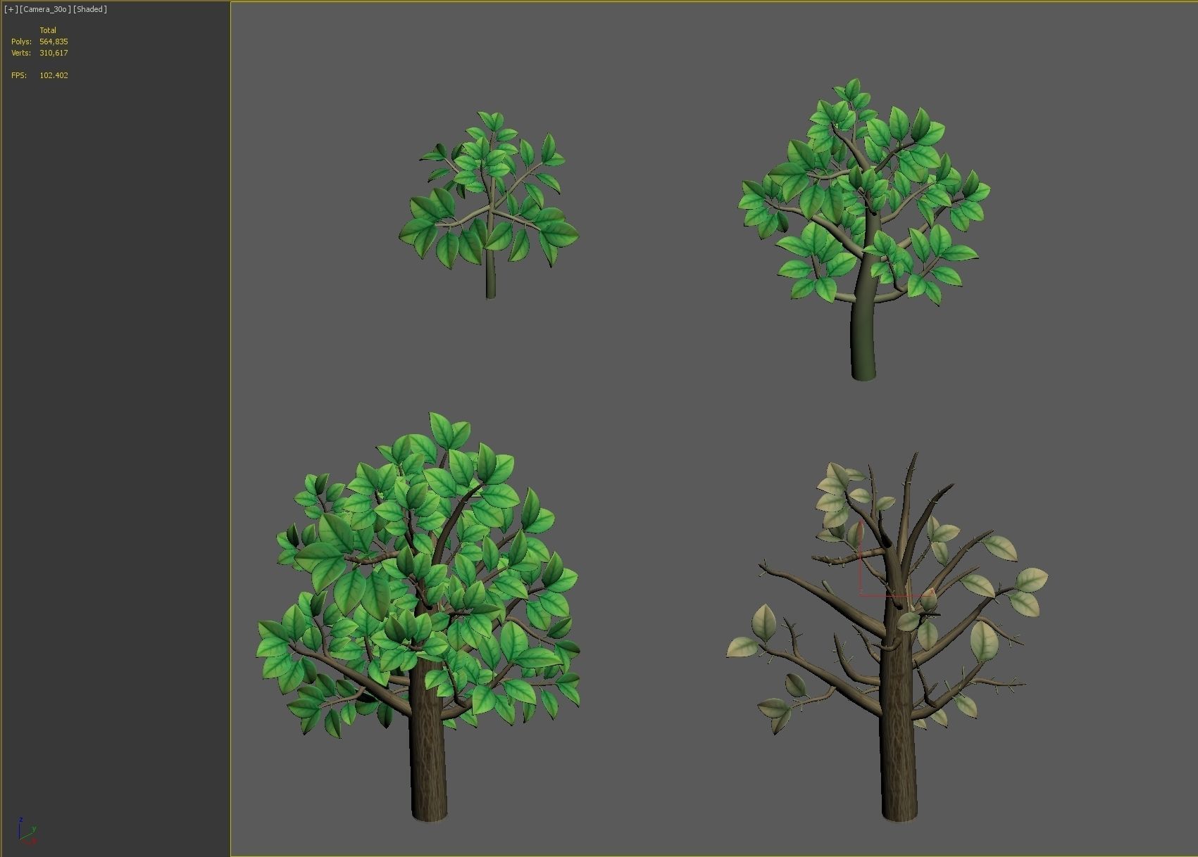 tree plant  3D model_1