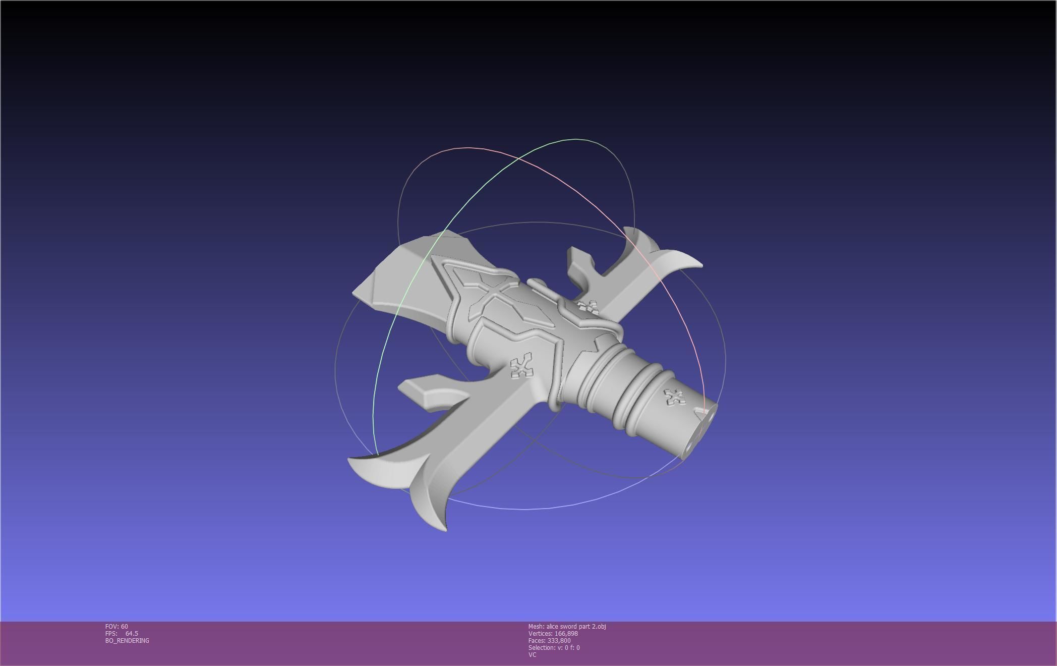 Sword Art Online Alicization Alice Sword Printable Assembly 3D print model_122