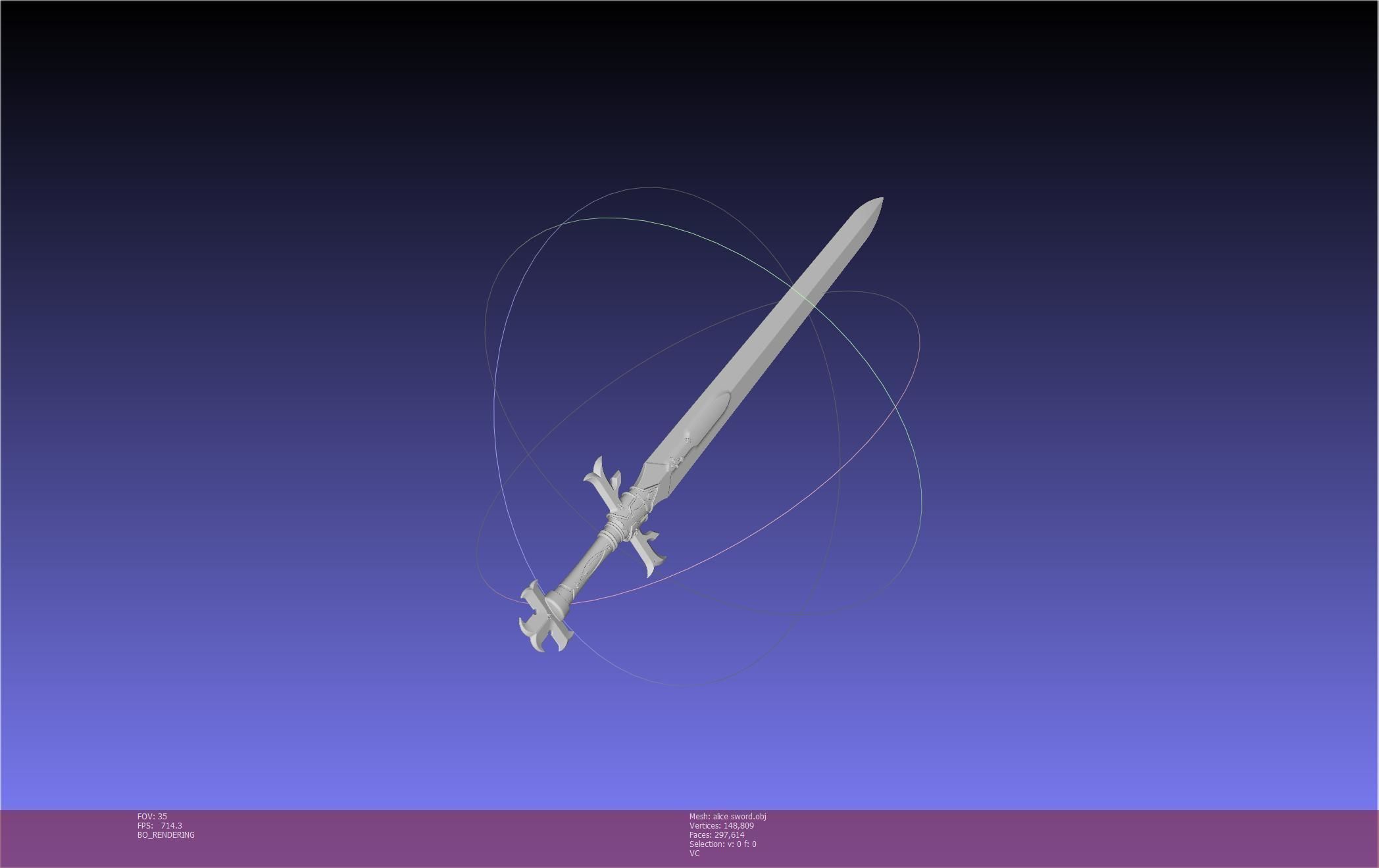 Sword Art Online Alicization Alice Sword Printable Assembly 3D print model_112