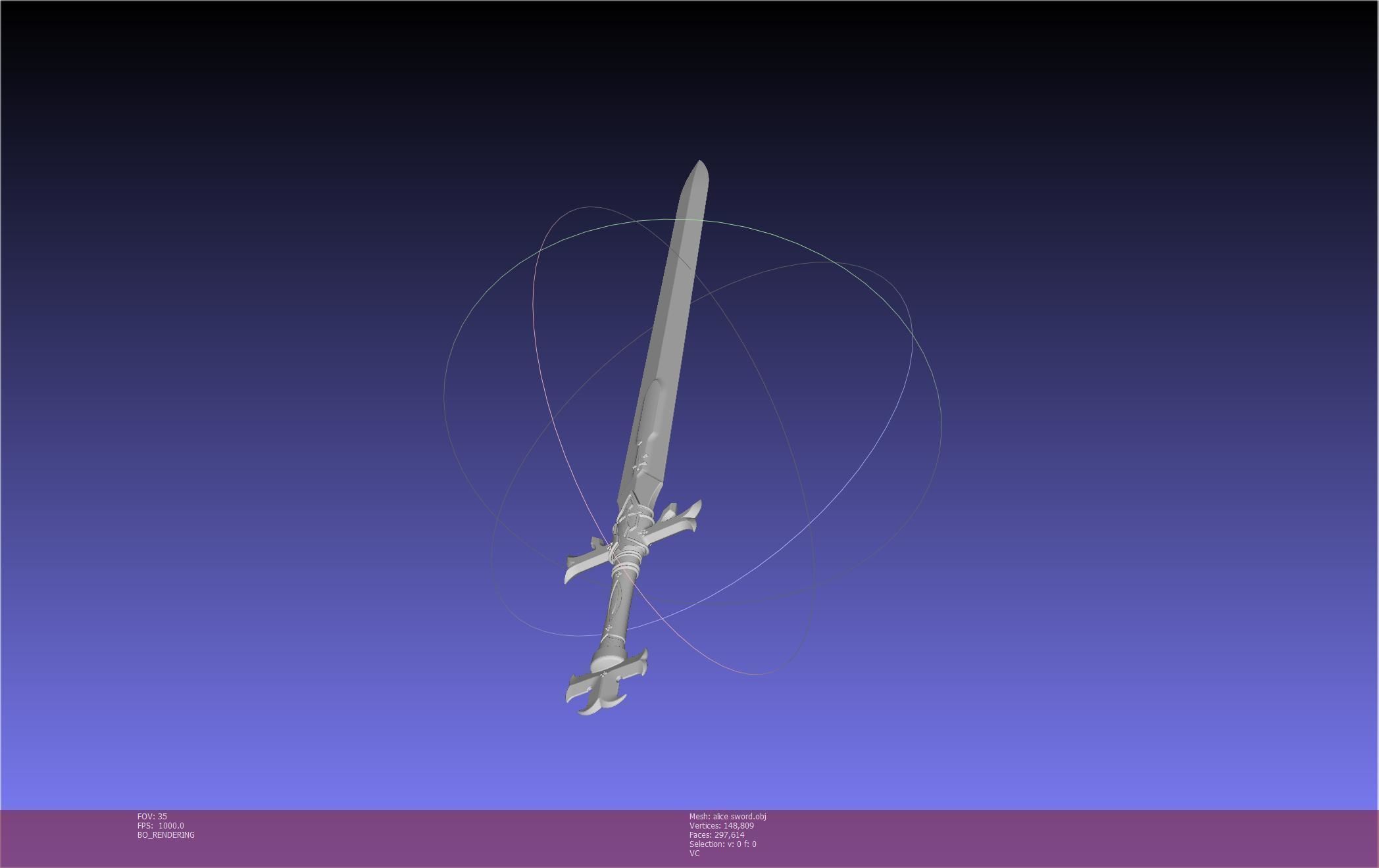 Sword Art Online Alicization Alice Sword Printable Assembly 3D print model_88