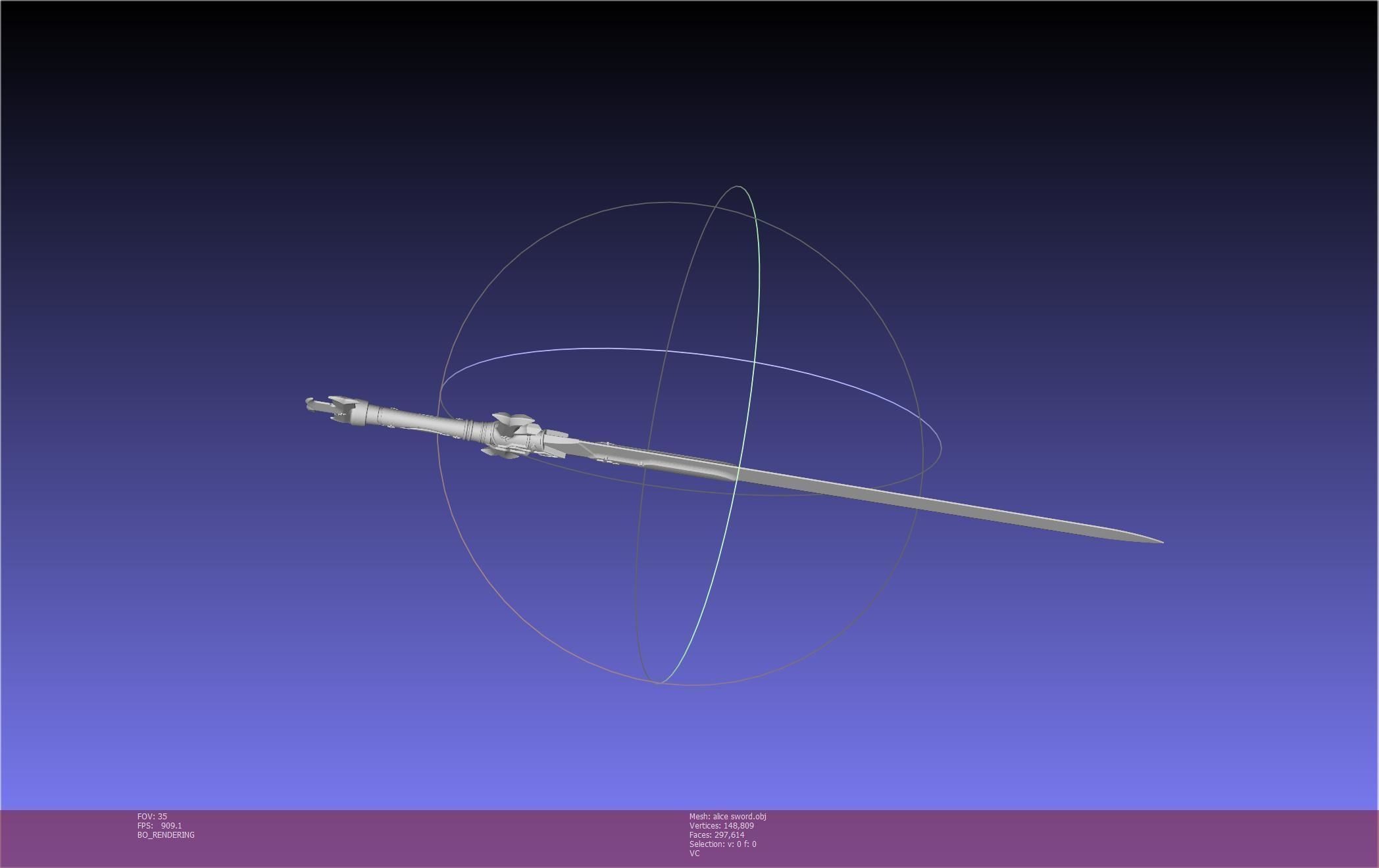 Sword Art Online Alicization Alice Sword Printable Assembly 3D print model_67