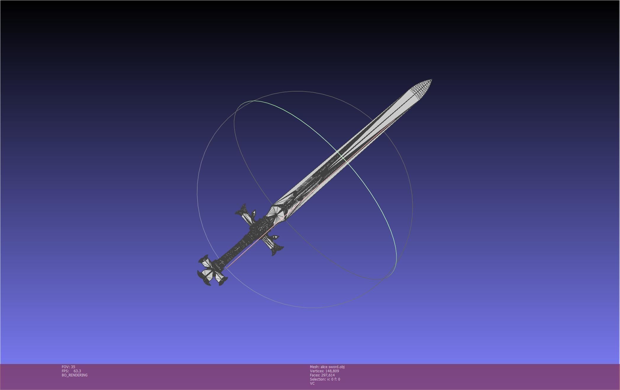 Sword Art Online Alicization Alice Sword Printable Assembly 3D print model_11