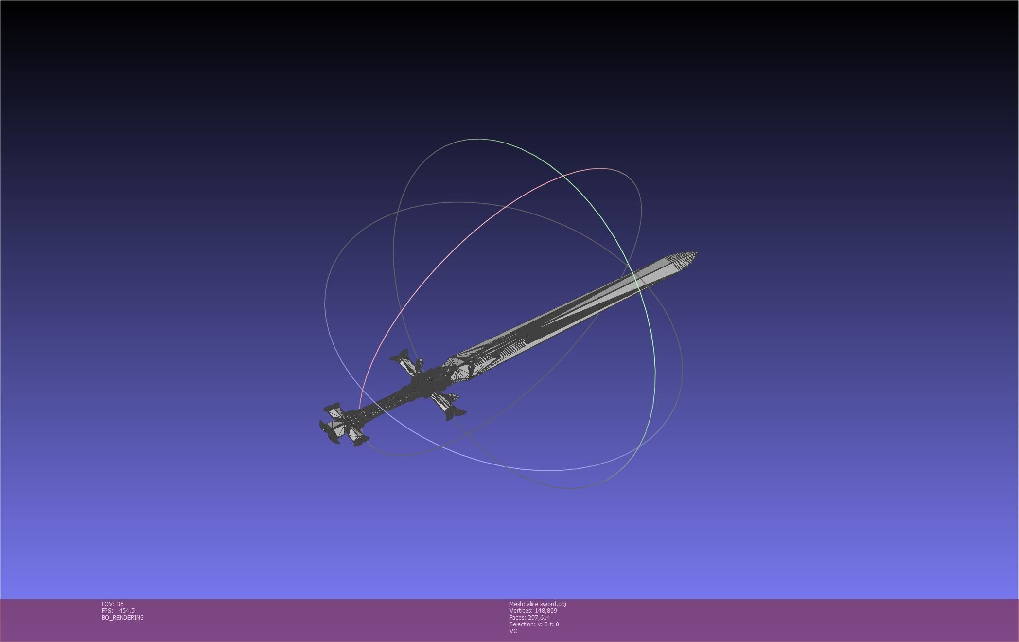 Sword Art Online Alicization Alice Sword Printable Assembly 3D print model_38