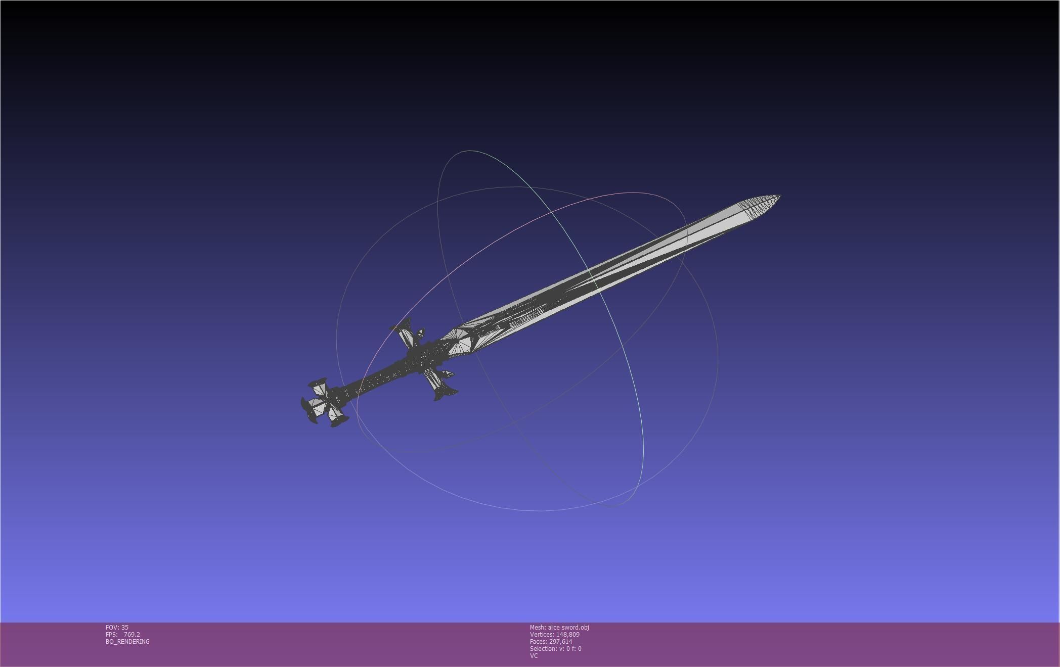 Sword Art Online Alicization Alice Sword Printable Assembly 3D print model_108