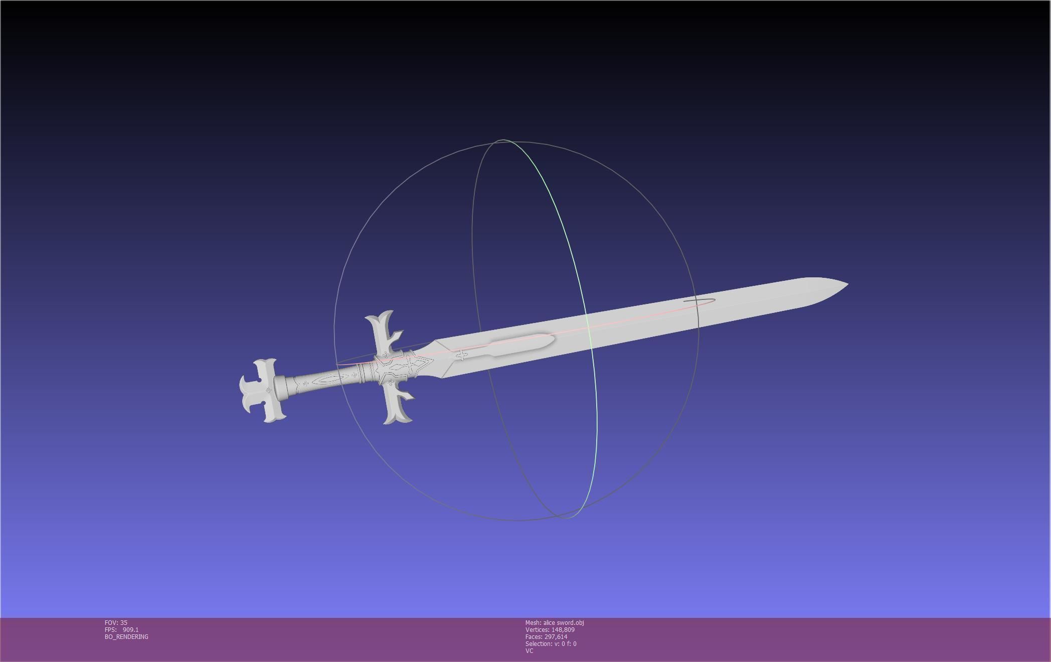Sword Art Online Alicization Alice Sword Printable Assembly 3D print model_69