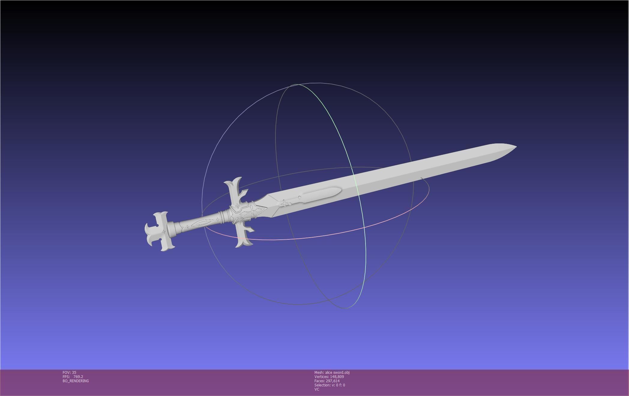 Sword Art Online Alicization Alice Sword Printable Assembly 3D print model_52