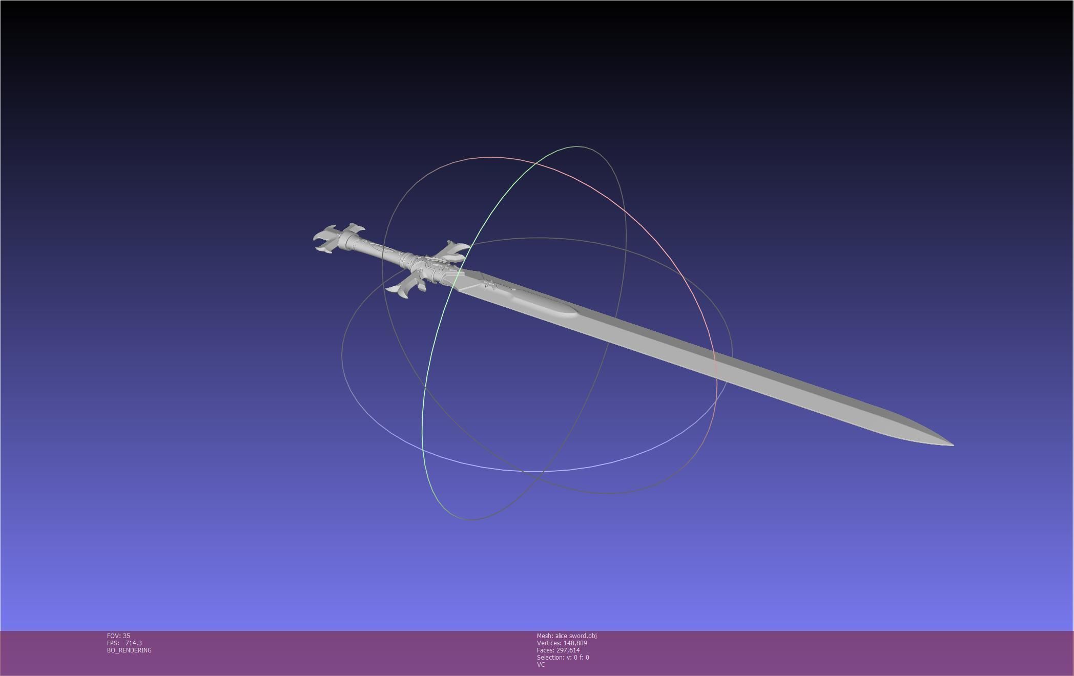 Sword Art Online Alicization Alice Sword Printable Assembly 3D print model_94