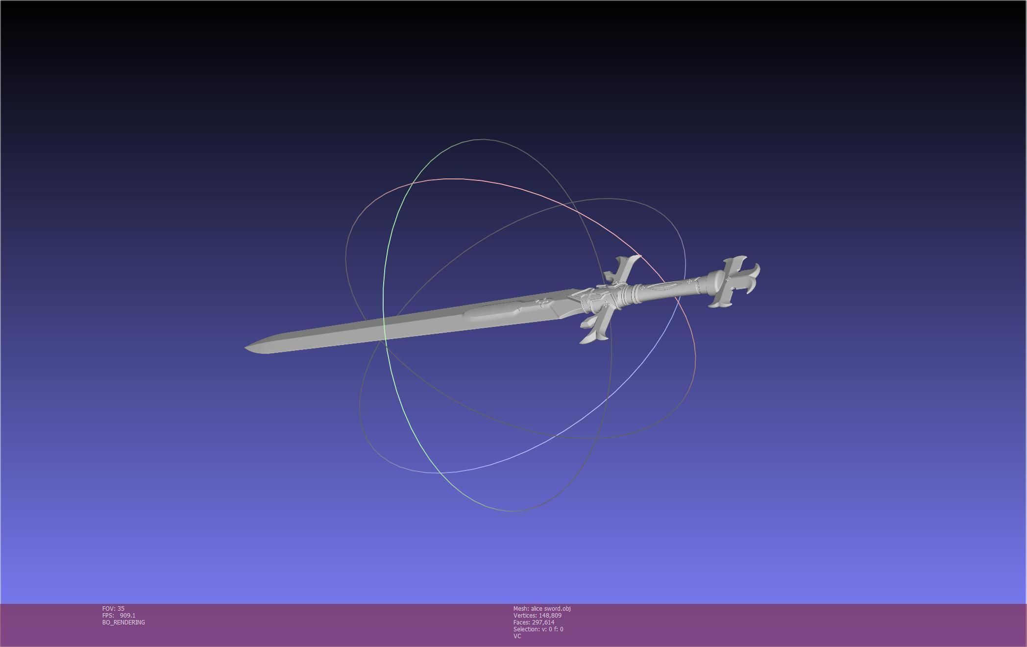 Sword Art Online Alicization Alice Sword Printable Assembly 3D print model_87