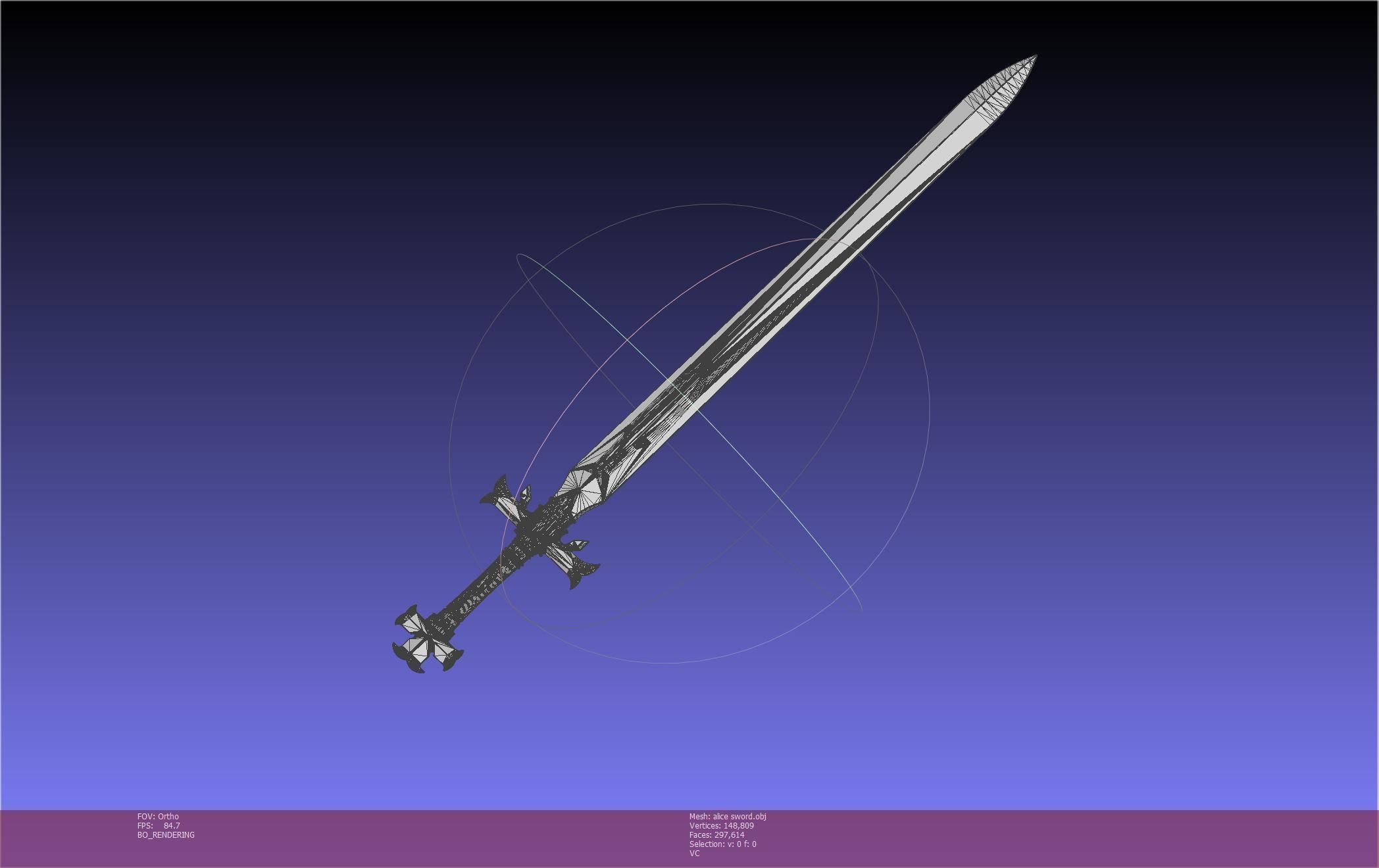 Sword Art Online Alicization Alice Sword Printable Assembly 3D print model_12