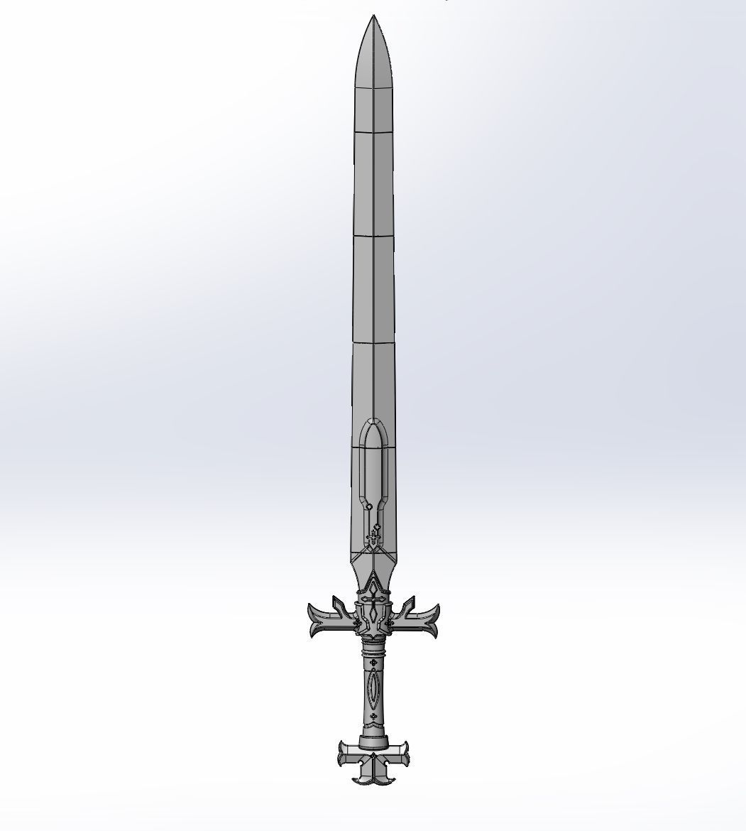 Sword Art Online Alicization Alice Sword Printable Assembly 3D print model_5