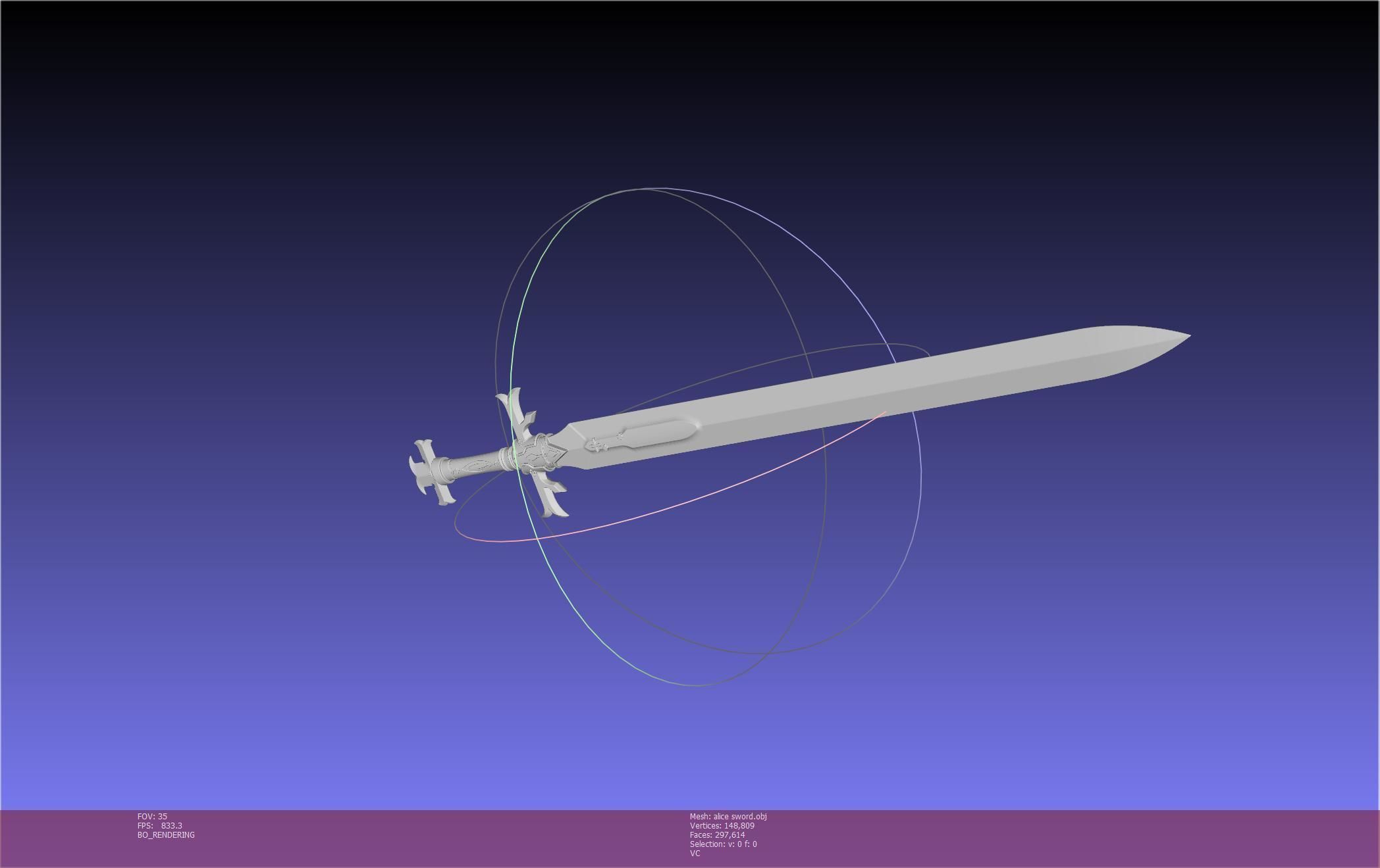 Sword Art Online Alicization Alice Sword Printable Assembly 3D print model_89