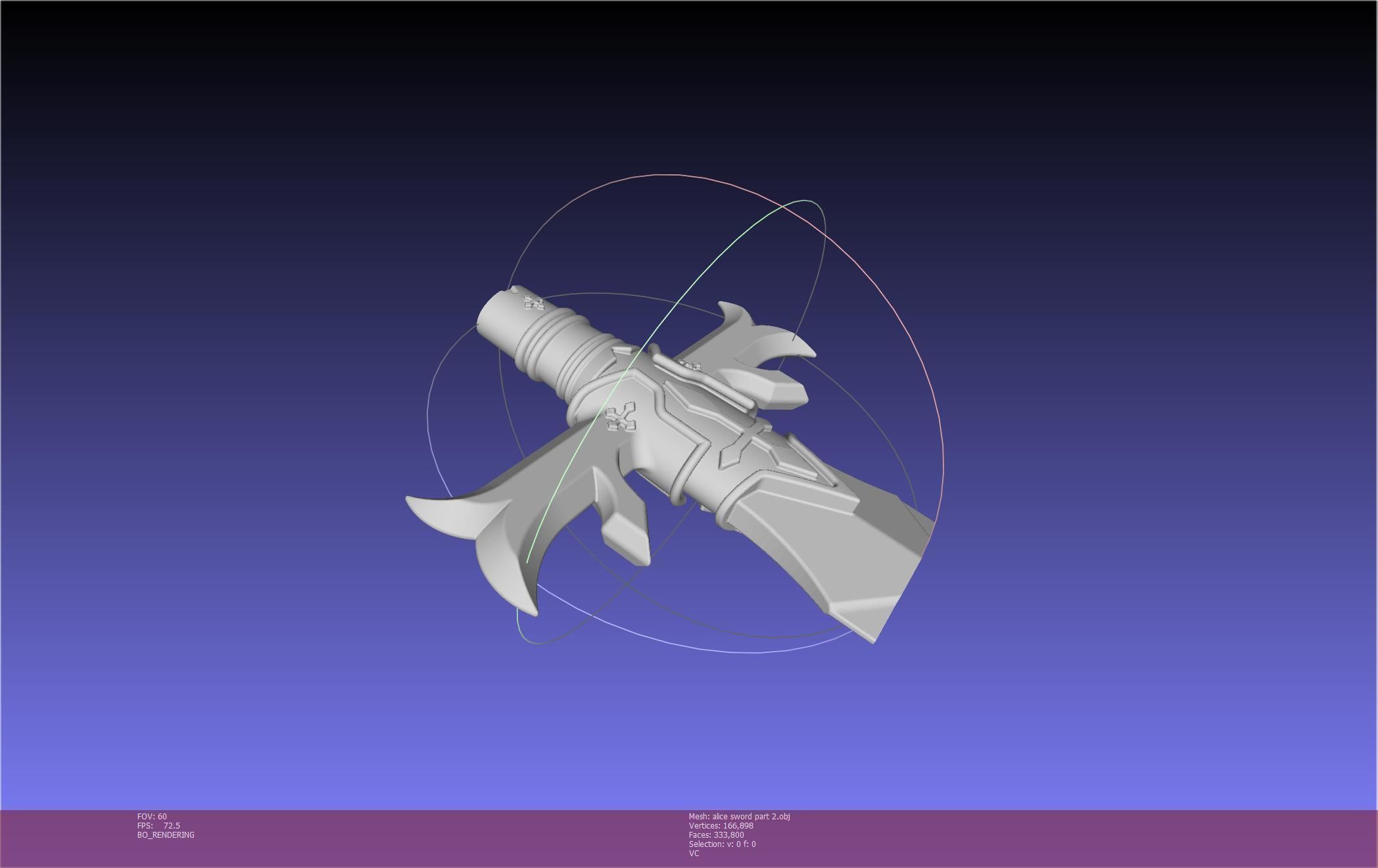 Sword Art Online Alicization Alice Sword Printable Assembly 3D print model_127