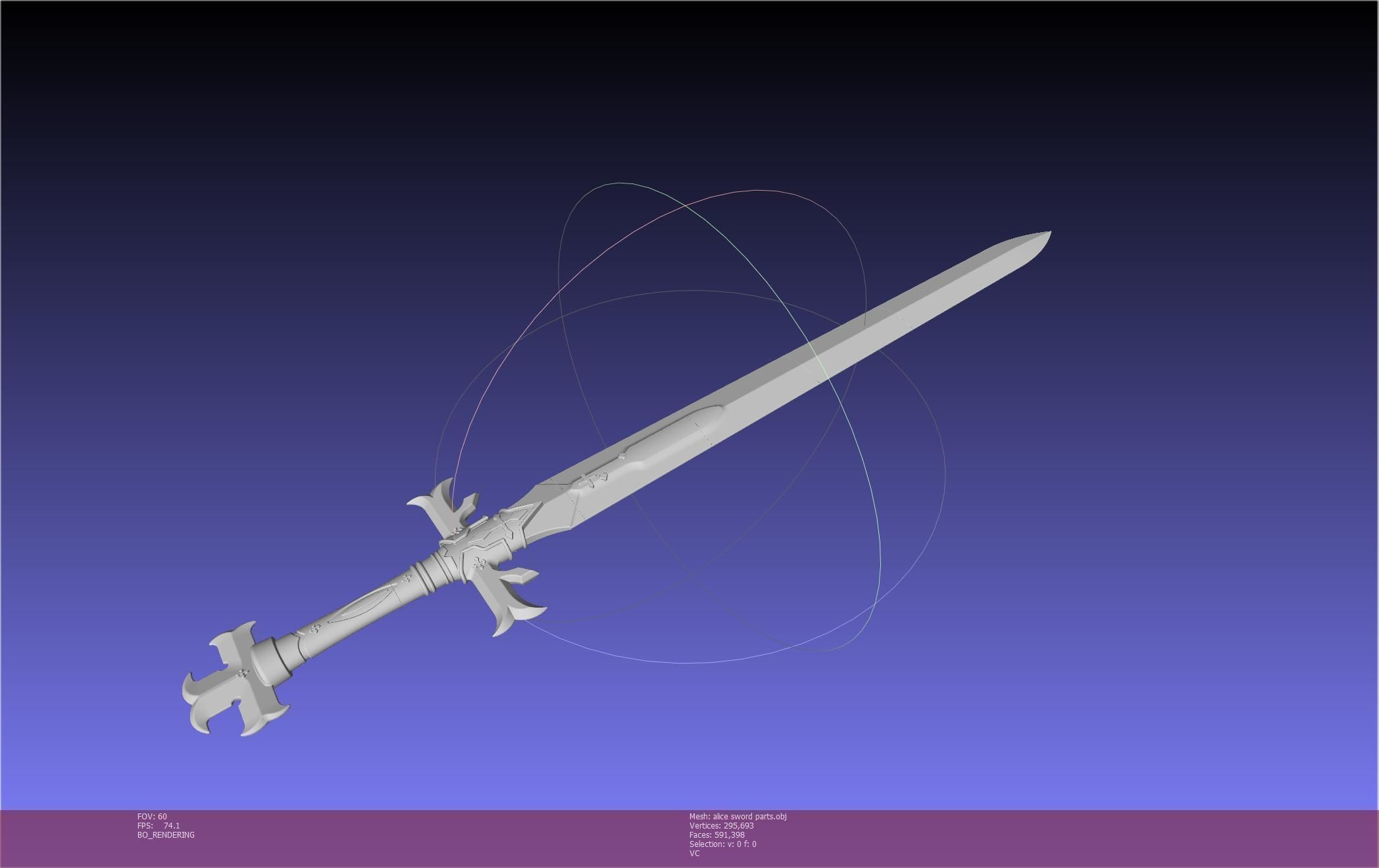 Sword Art Online Alicization Alice Sword Printable Assembly 3D print model_118