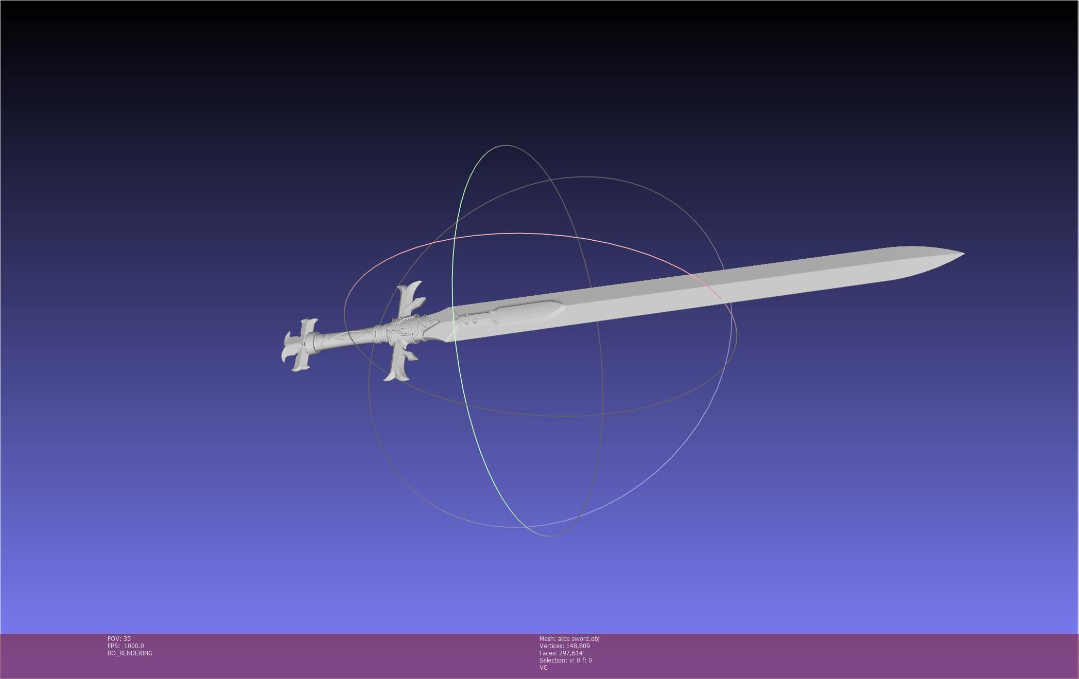 Sword Art Online Alicization Alice Sword Printable Assembly 3D print model_91