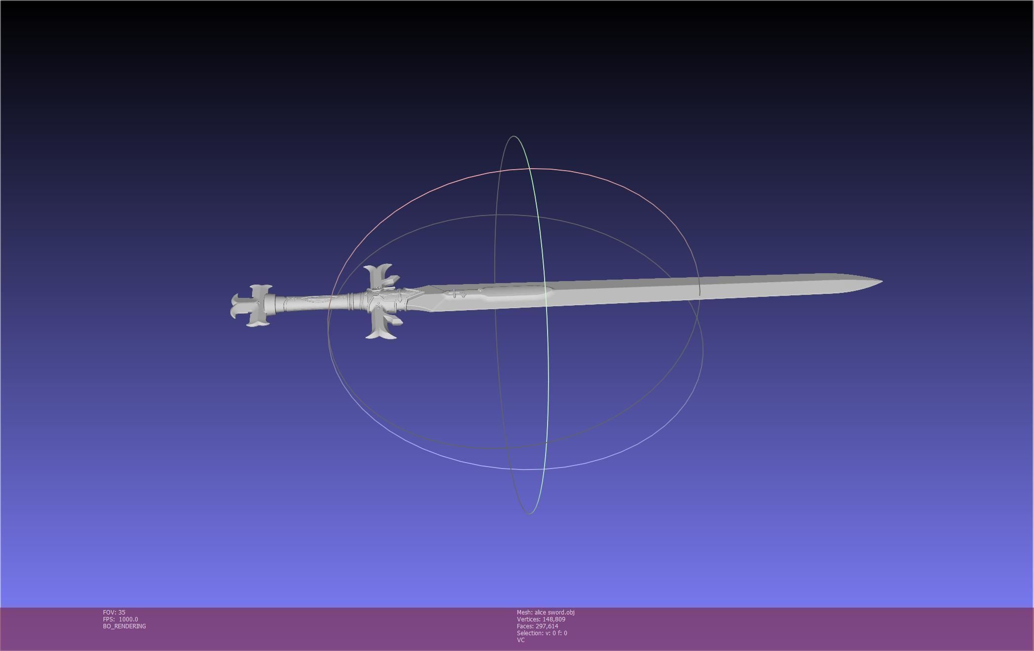 Sword Art Online Alicization Alice Sword Printable Assembly 3D print model_54