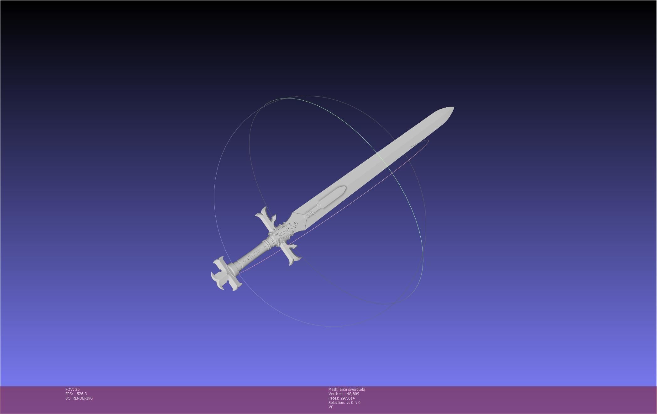 Sword Art Online Alicization Alice Sword Printable Assembly 3D print model_114