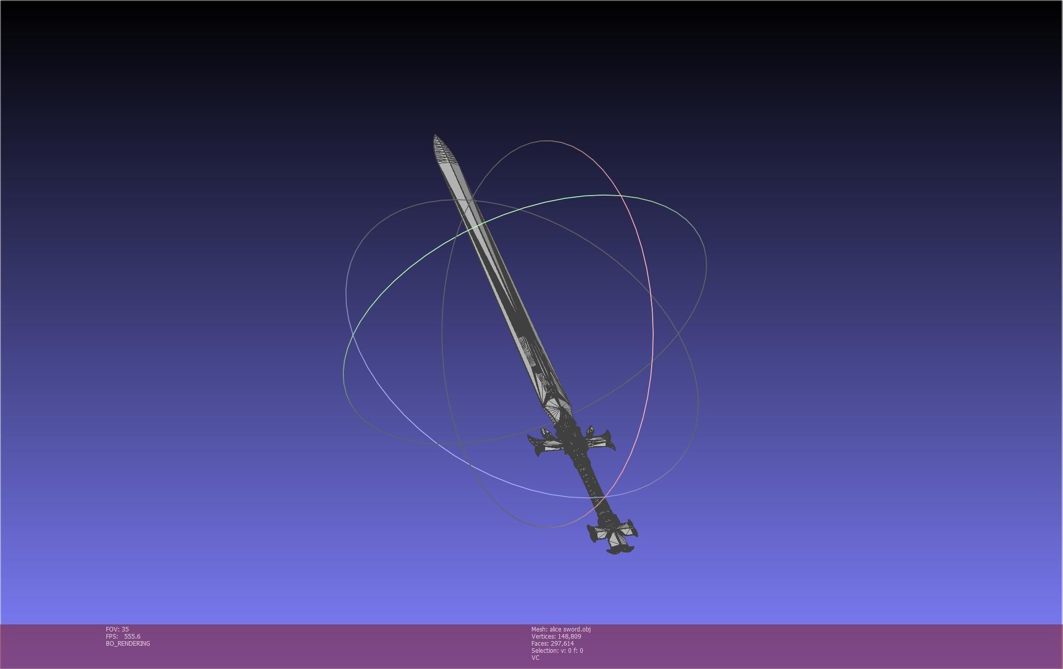 Sword Art Online Alicization Alice Sword Printable Assembly 3D print model_40