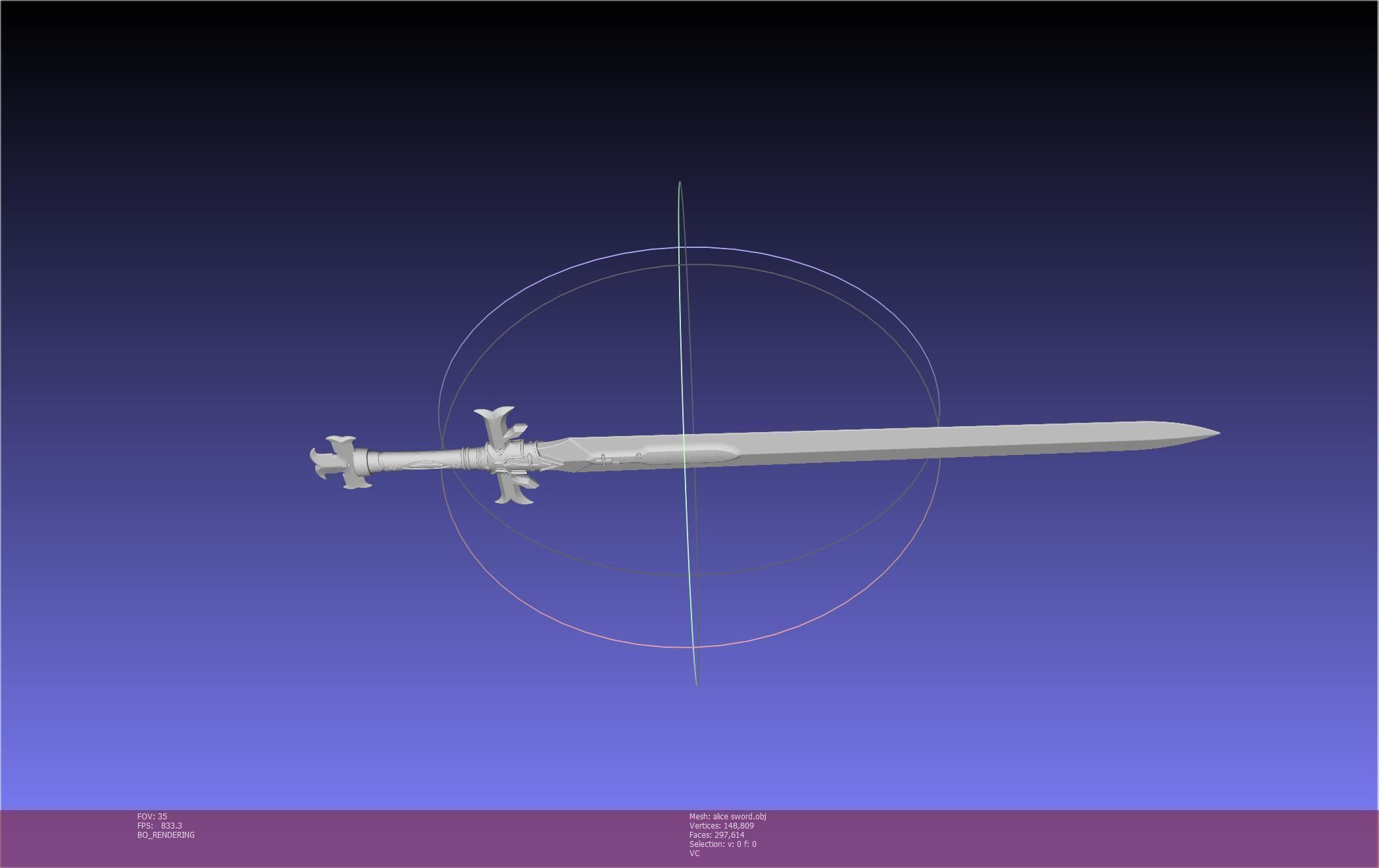 Sword Art Online Alicization Alice Sword Printable Assembly 3D print model_82