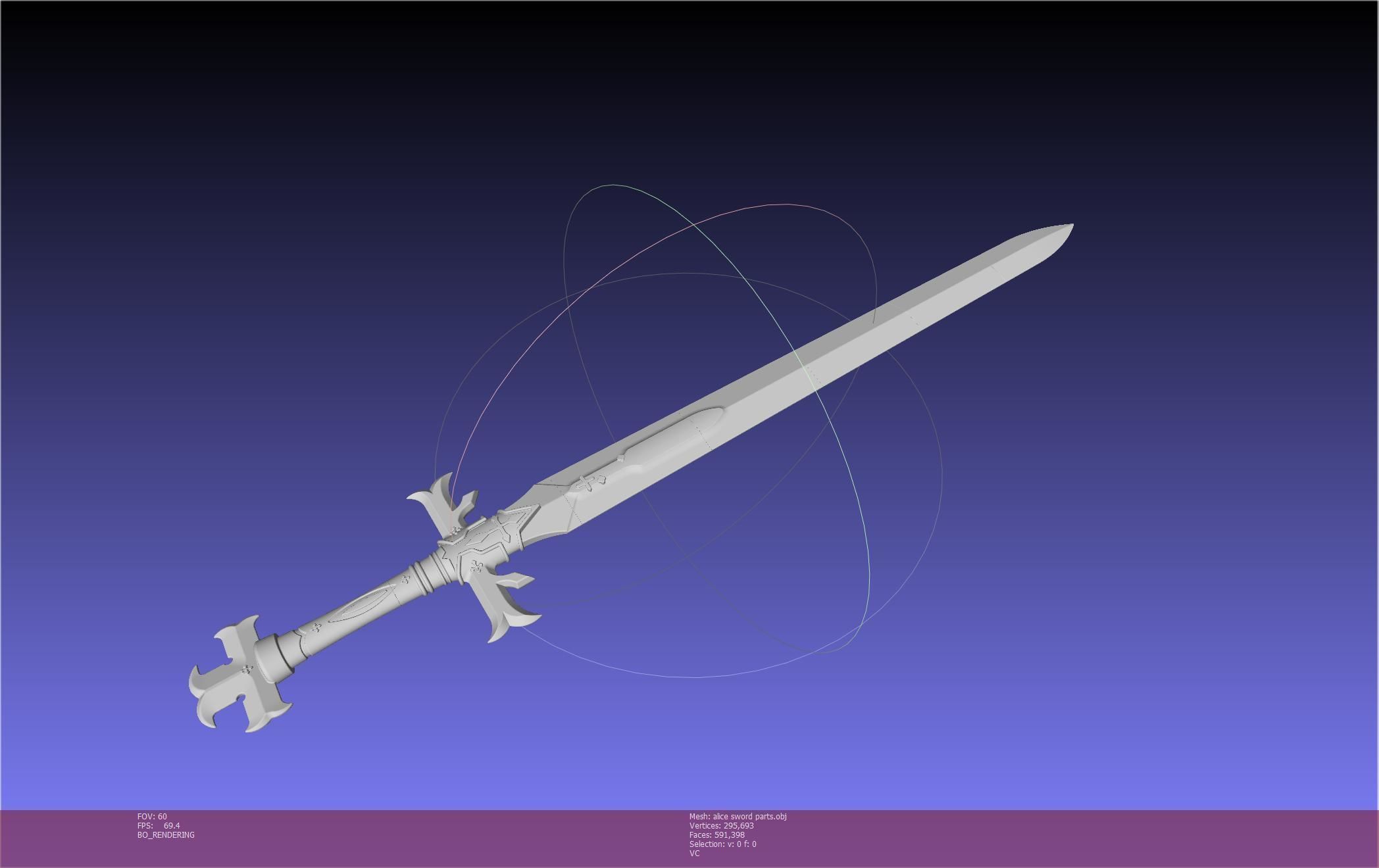 Sword Art Online Alicization Alice Sword Printable Assembly 3D print model_113