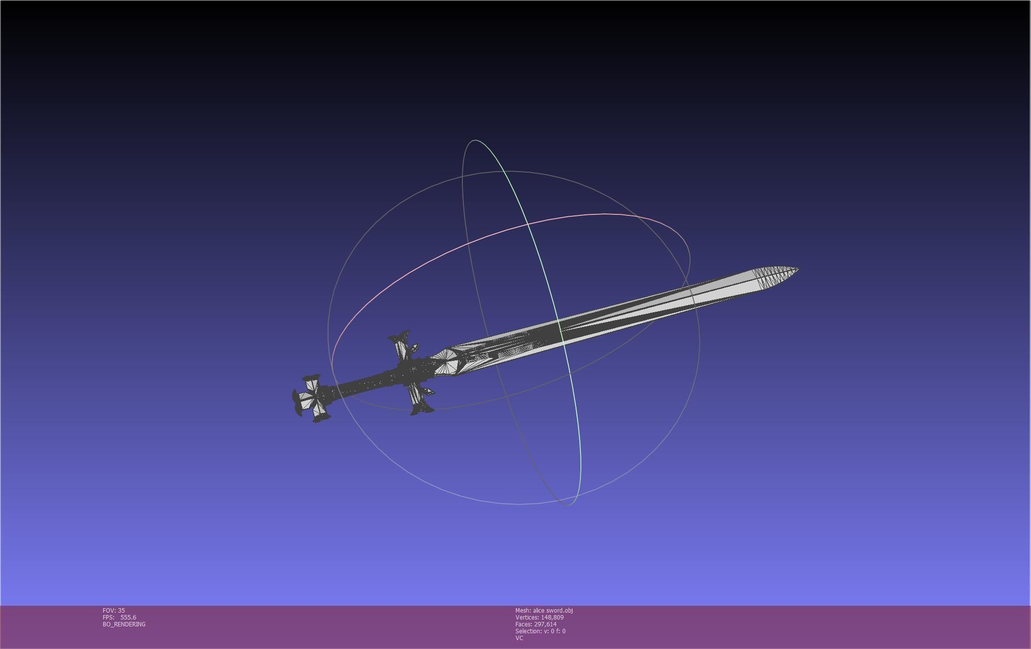 Sword Art Online Alicization Alice Sword Printable Assembly 3D print model_22